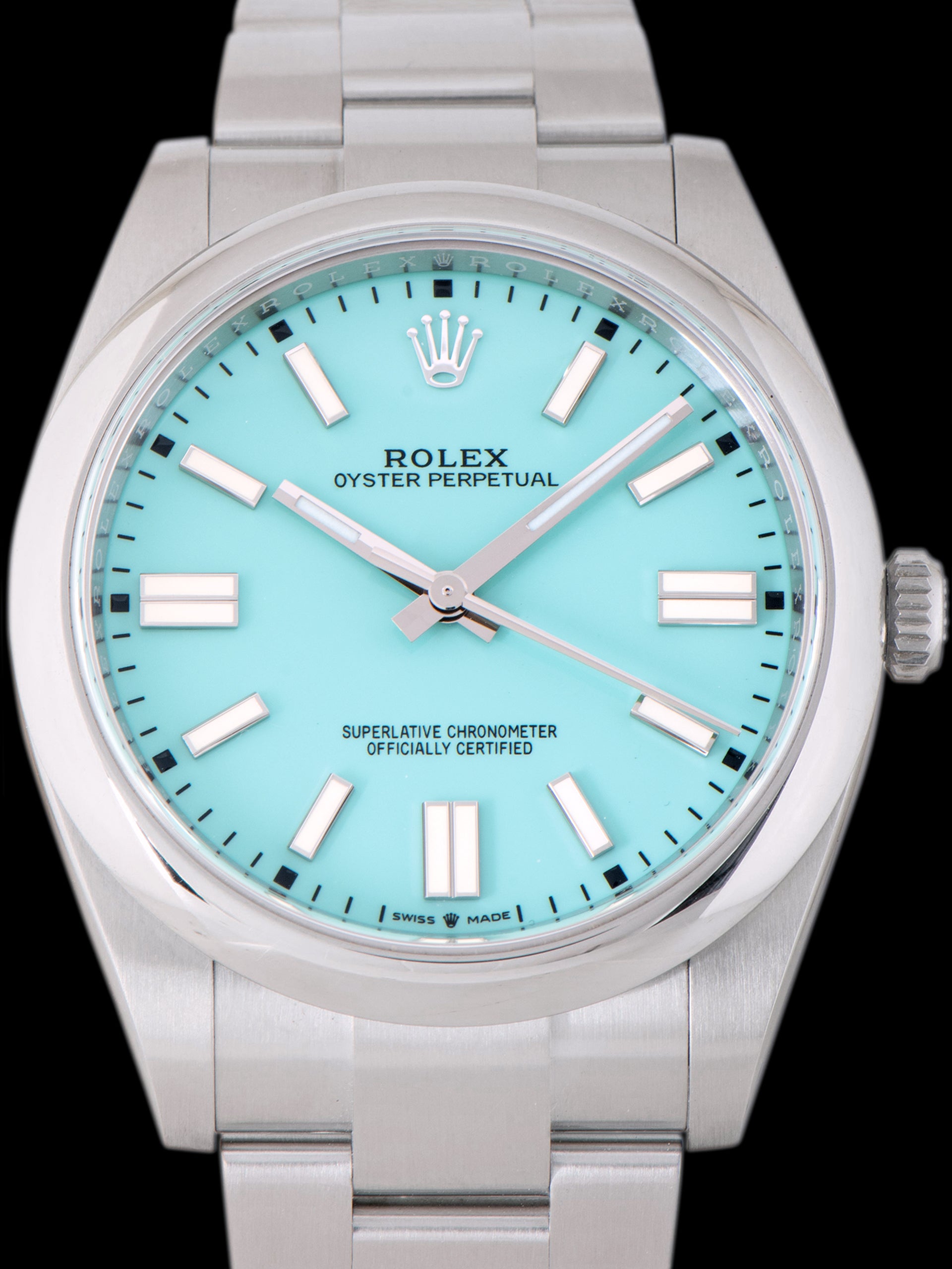 2021 Rolex Oyster-Perpetual 41 (Ref. 124300) Tiffany Blue Dial W/ Full Set