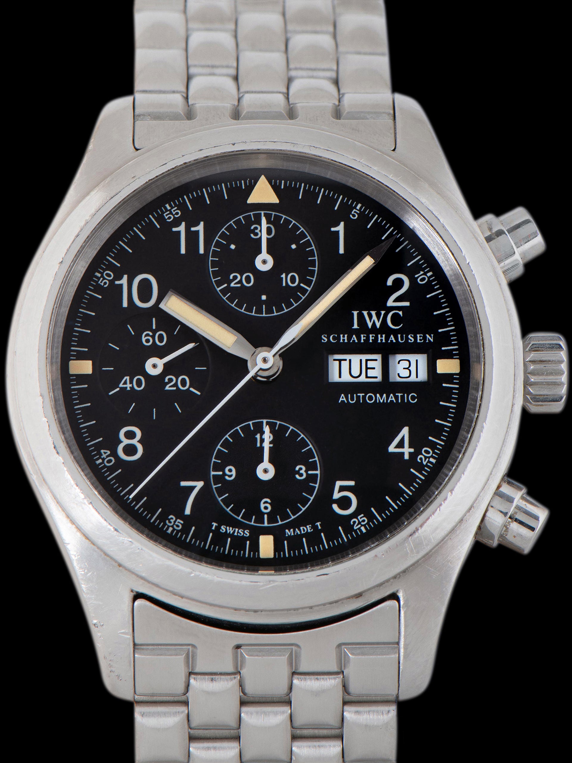 1990s IWC Flieger Chronograph (Ref. 3706) W/ Box & Papers