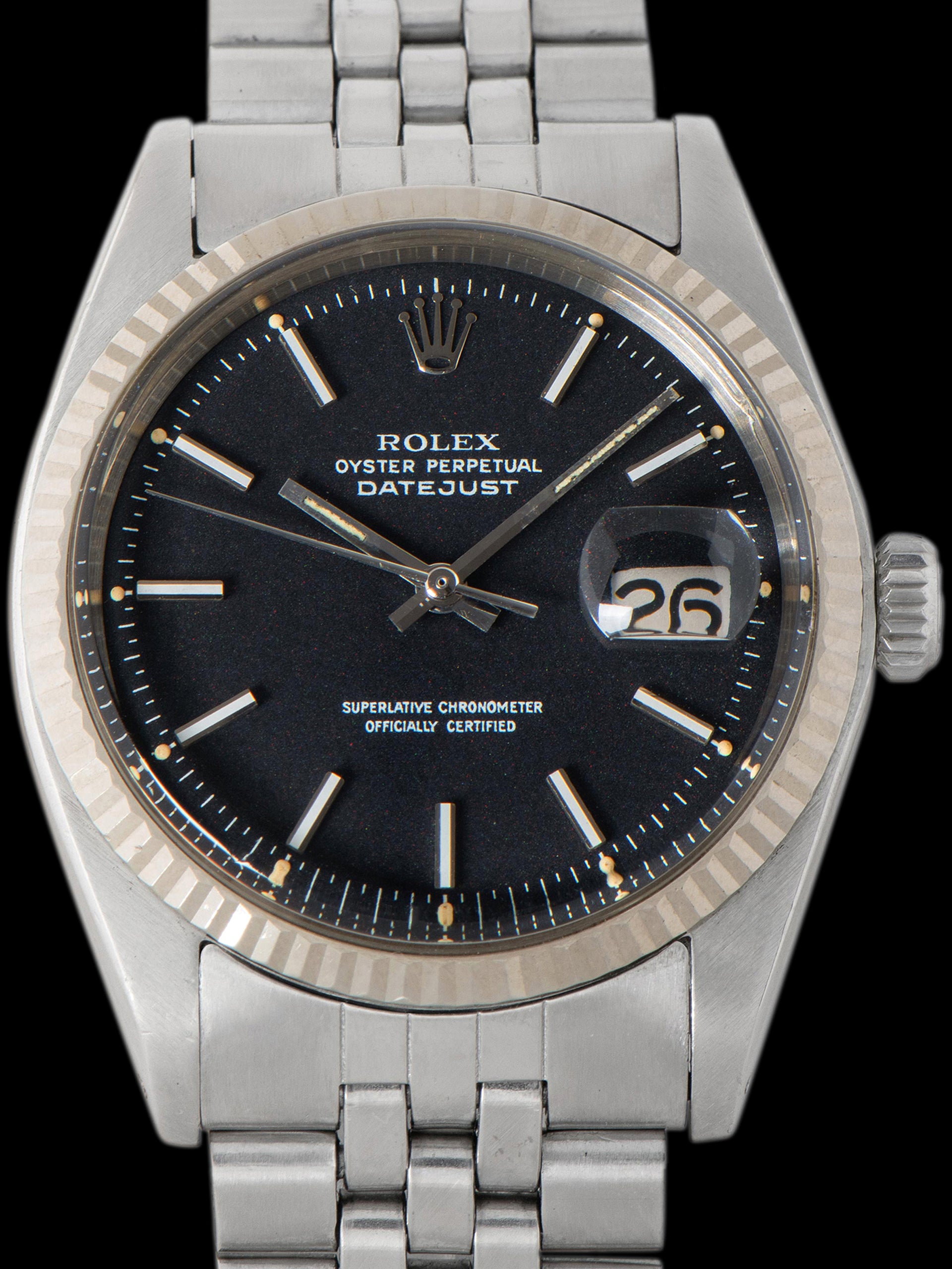 1970 Rolex Datejust (Ref. 1601) Black "Confetti" Dial