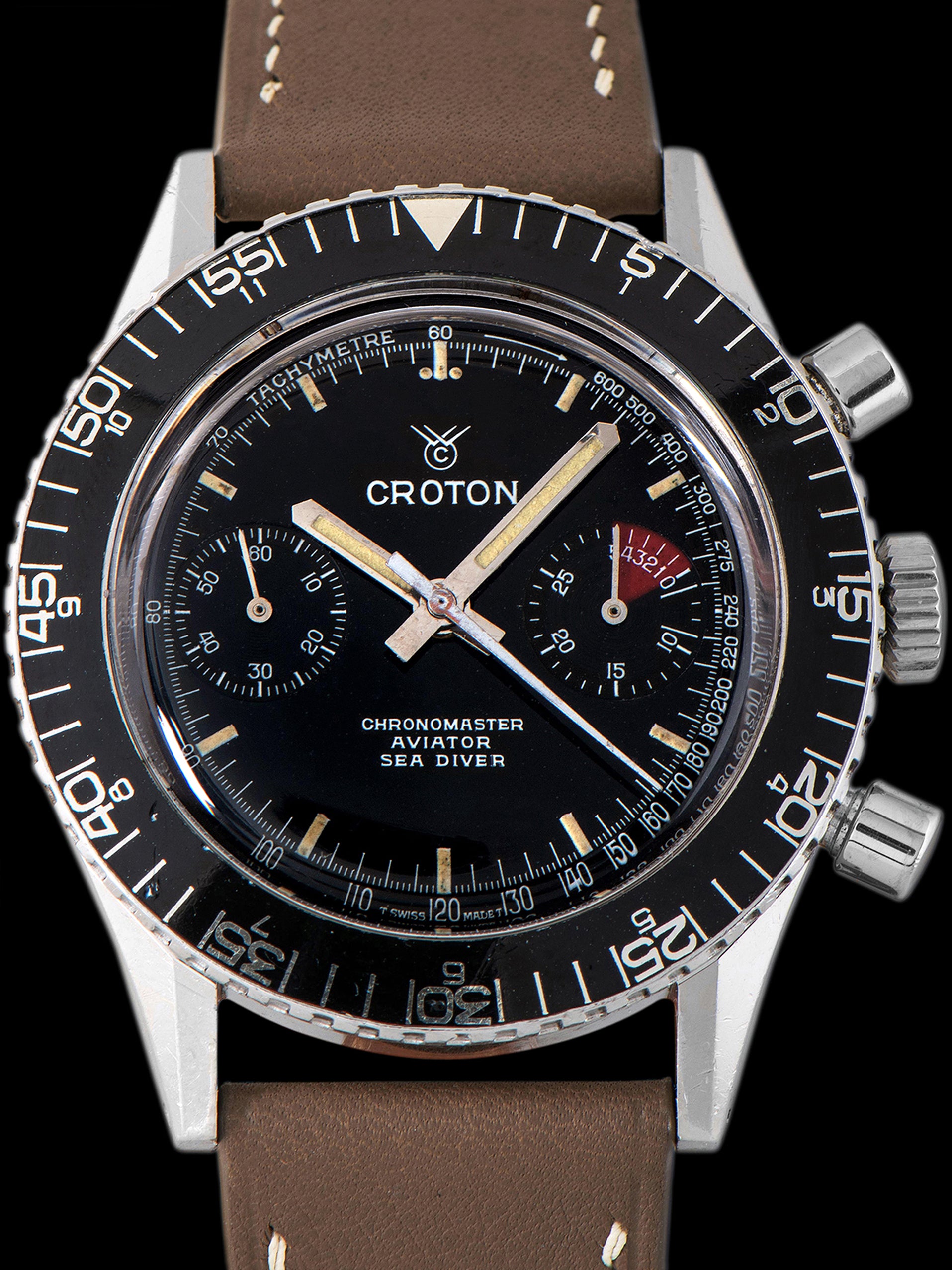 1970s Croton Aviator Sea Diver Chronograph (Ref. 105/903006)