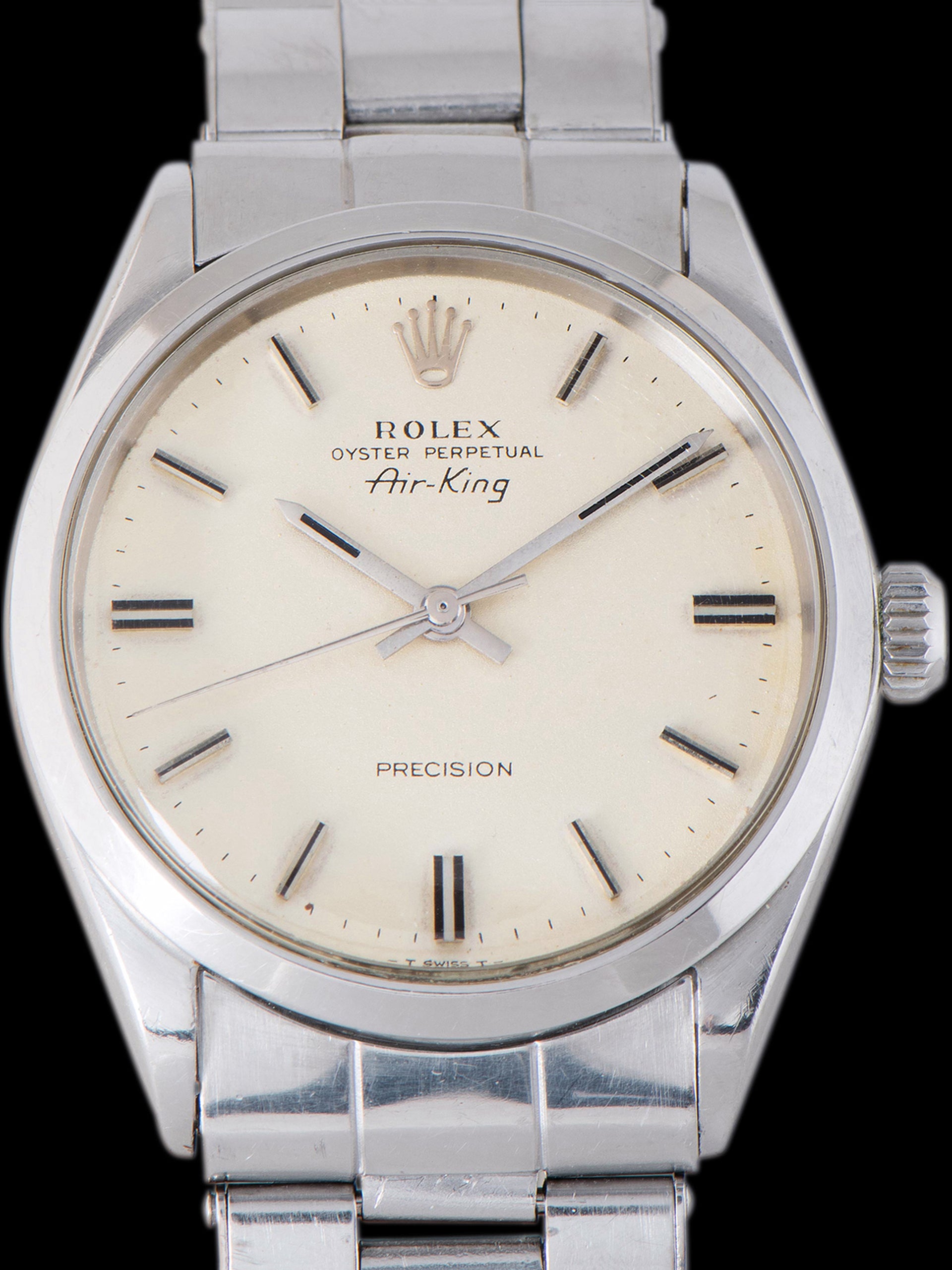 1970 Rolex Air-King (Ref. 5500) Non-Luminous "Metallic Silver" Dial