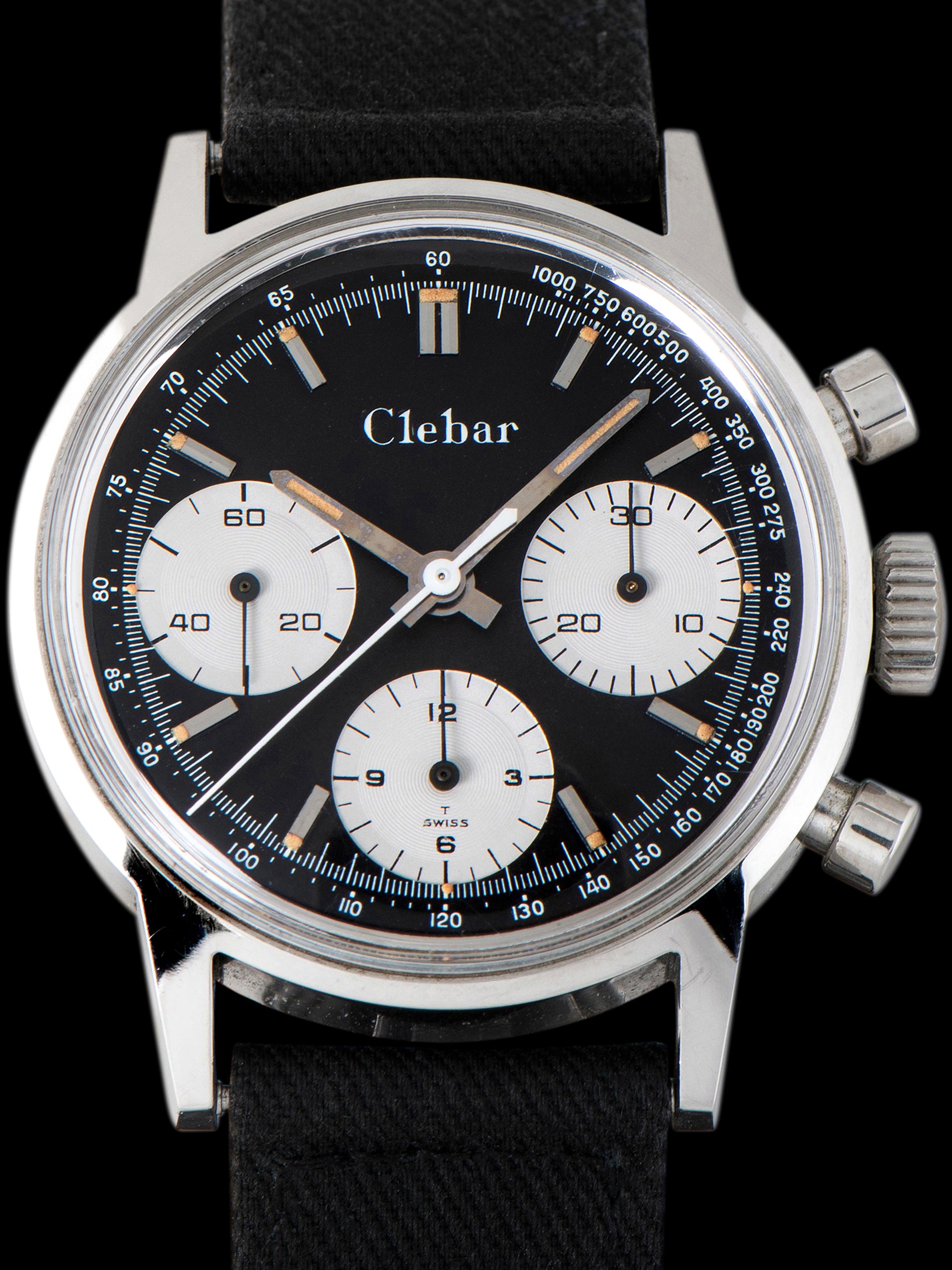 *Unpolished* 1960s Clebar-Zodiac Chronograph (Ref. 73623 / 852 883) "Made By Heuer" W/ Box