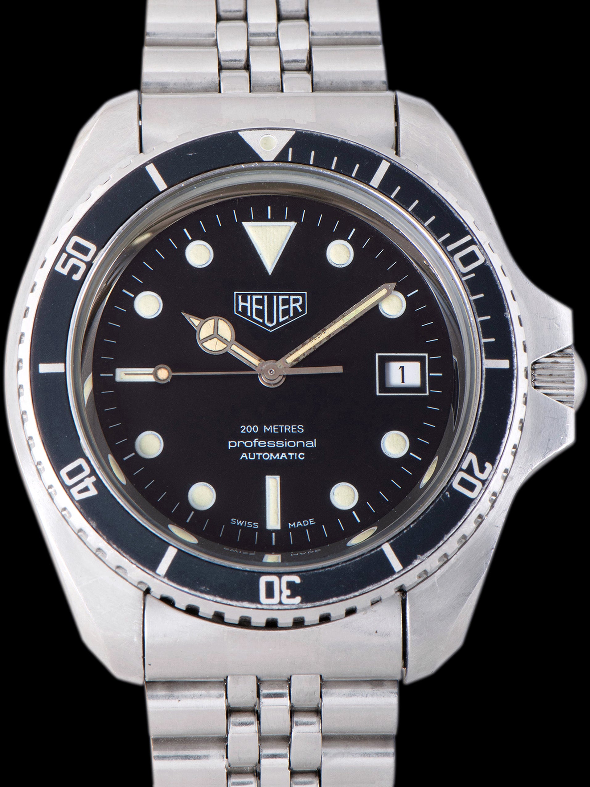 1980s Heuer Professional Diver (Ref. 844/3) "Monnin Case"