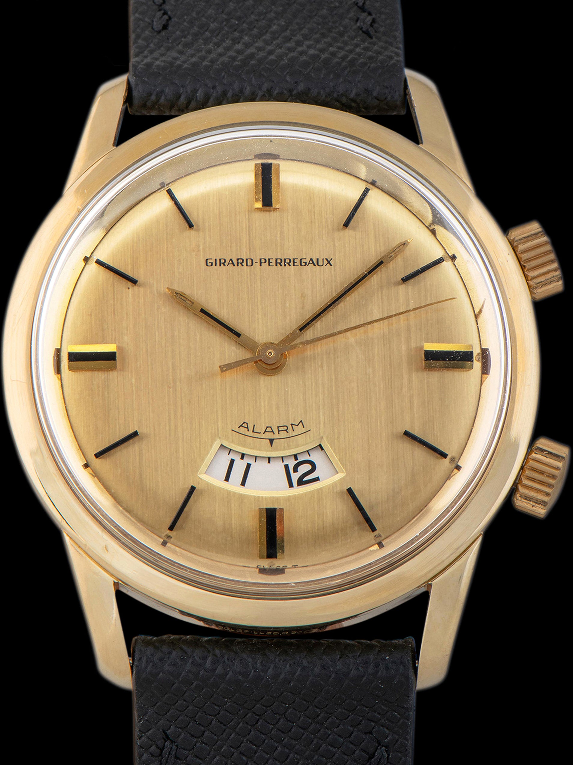 1960s Girard Perregaux Alarm Gold-Plated