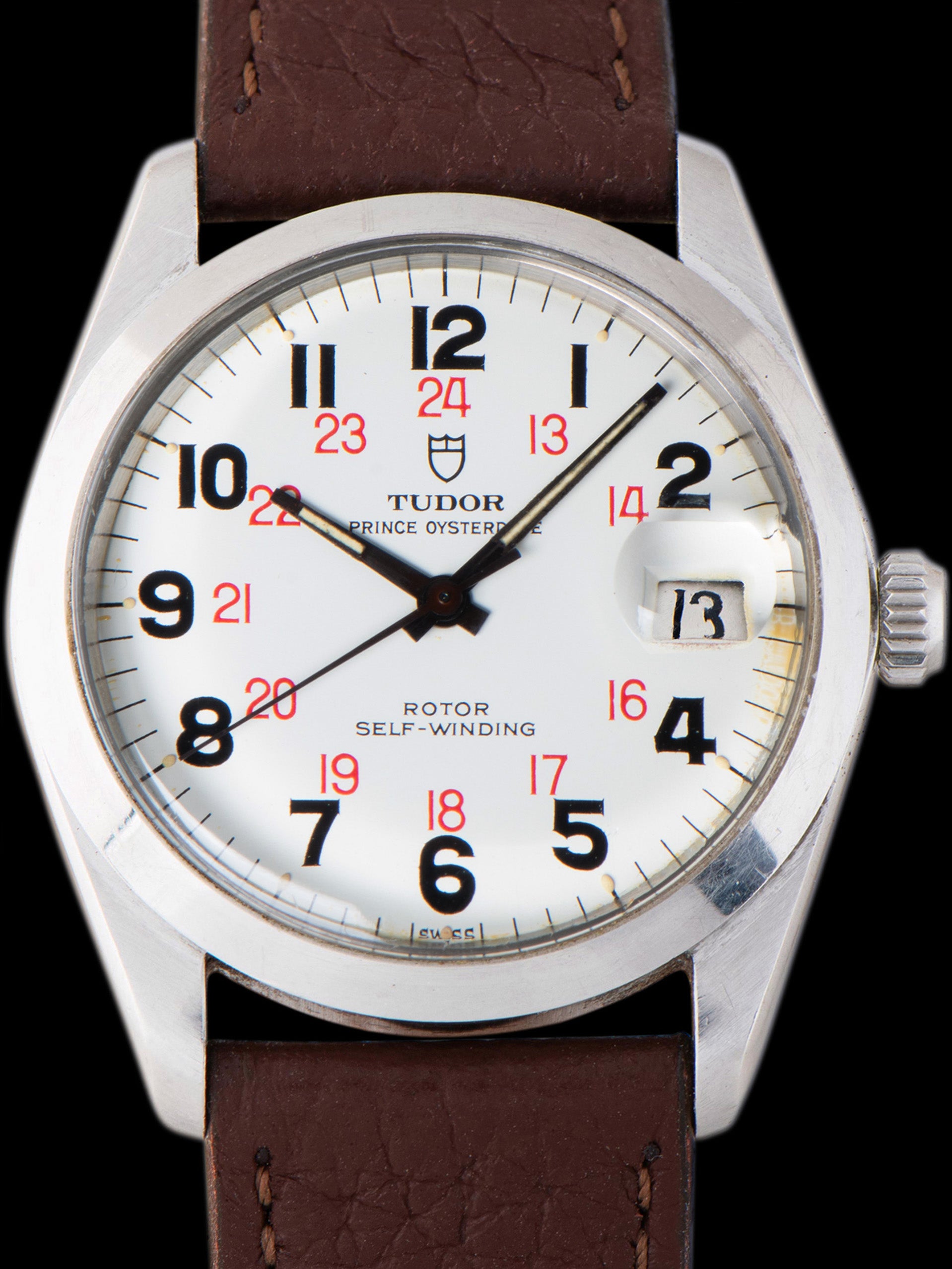 1968 Tudor Prince Oysterdate (Ref. 7966/0) White "Railroad" Dial