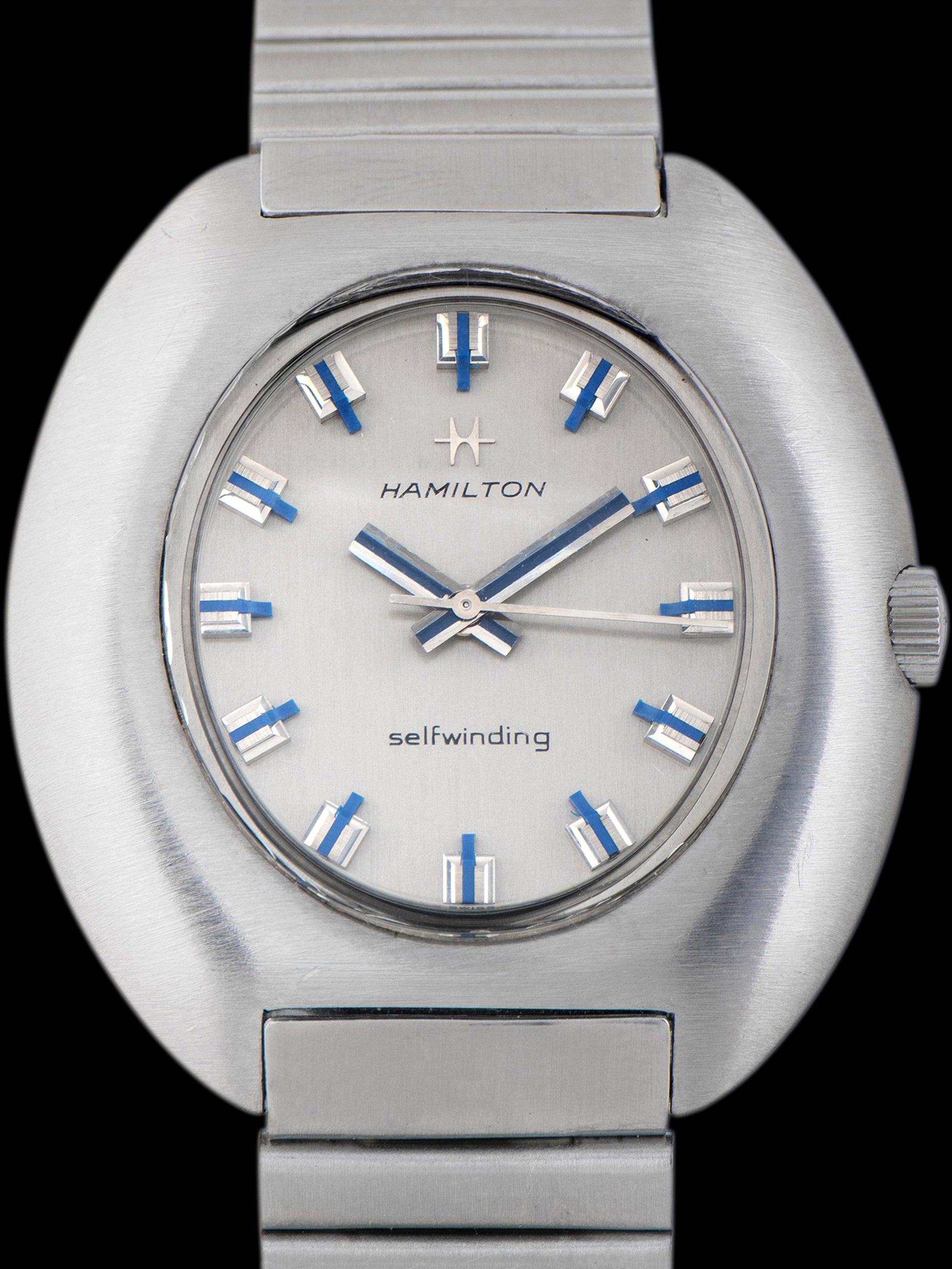 1970s Hamilton Automatic (Ref. 815005-3) Silver Dial W/ Blue Accents