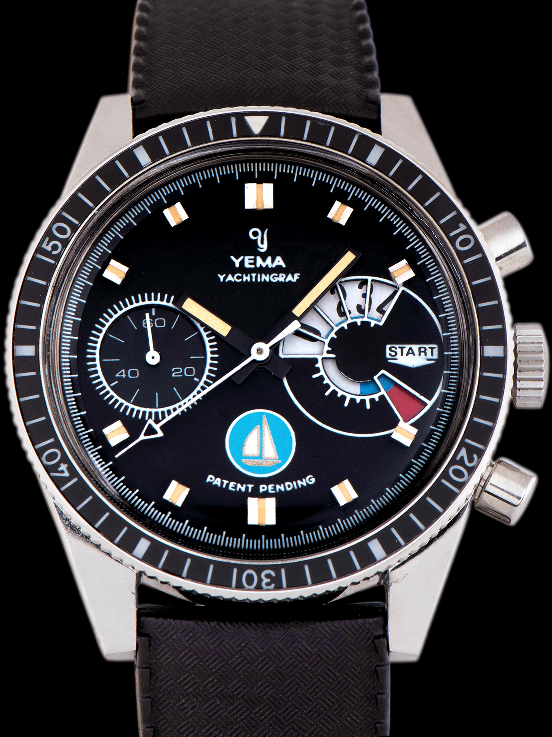 1970s Yema Yachtingraf Régate (Ref. 5667370) "Blue Ship"