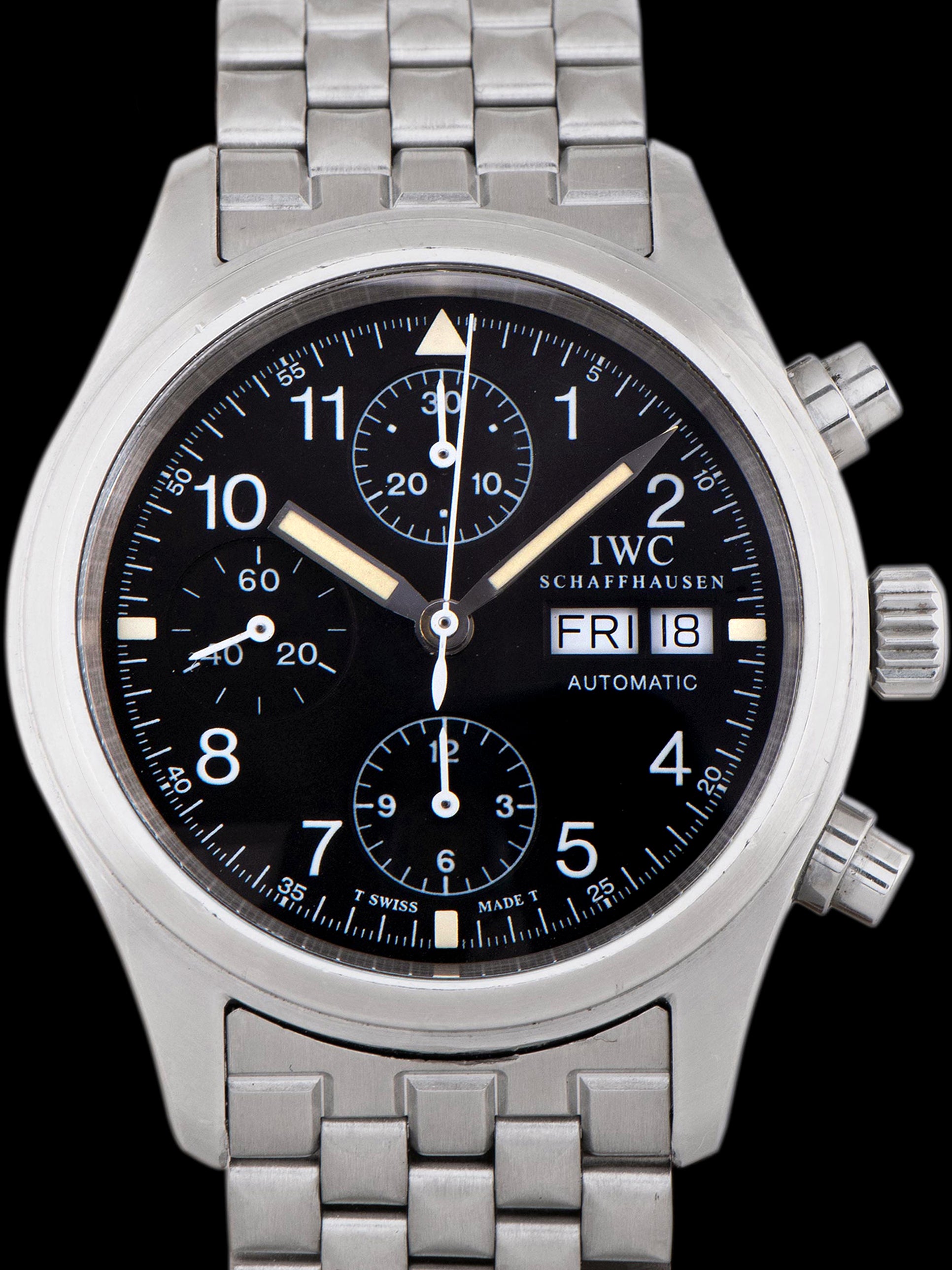 1990s IWC Flieger Chronograph (Ref. 3706) W/ Full Set