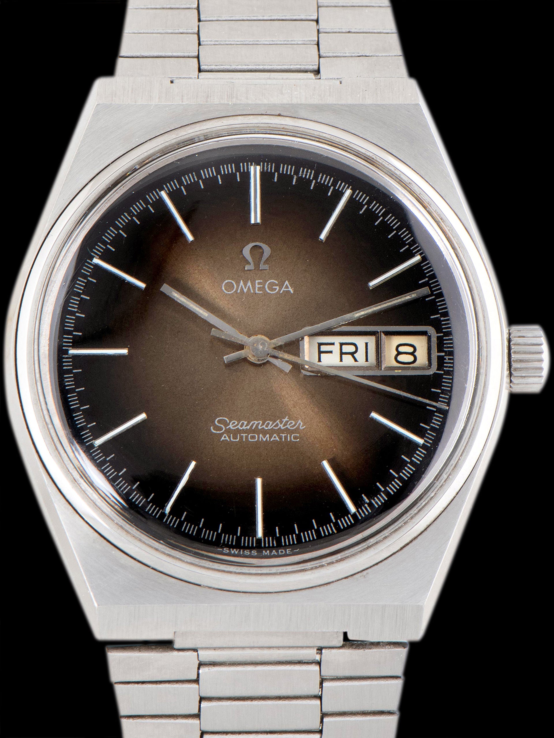 *Unpolished* 1982 Omega Seamaster Day-Date (Ref. 366.0847) Brown Vignette Dial