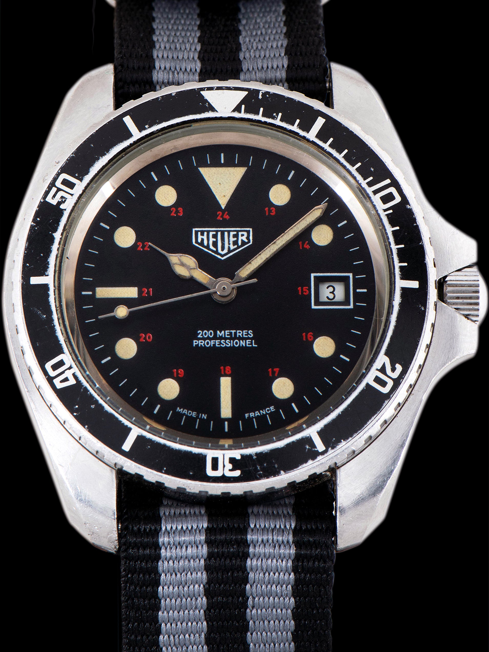 1970s Heuer Professional Diver "Monnin Case" (Ref. 844) Mk I