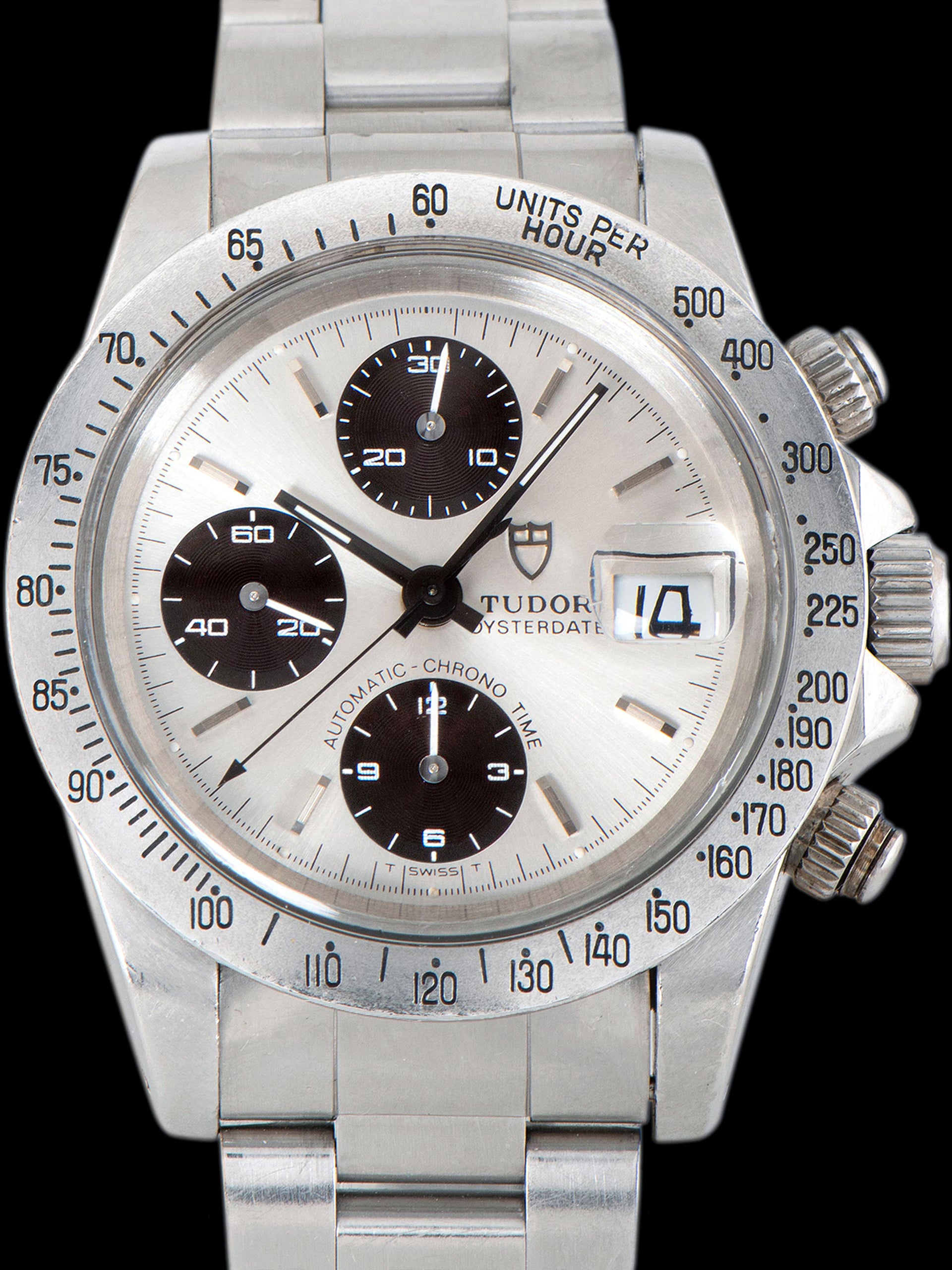 1992 Tudor Big Block Chronograph (Ref. 79180) Silver Dial W/ Semi-Tropical Sub-Dials