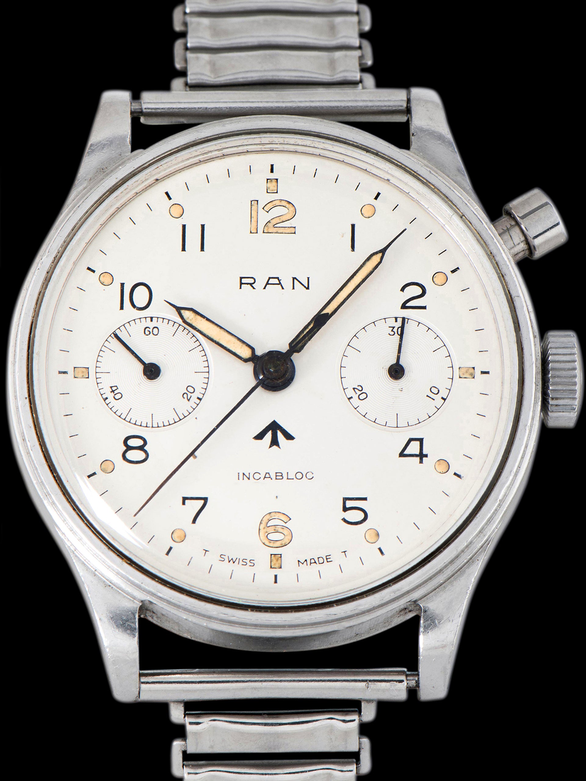 1960s Lemania "RAN" HS9 Mono-Pusher Chronograph (Royal Australian Navy) Series II