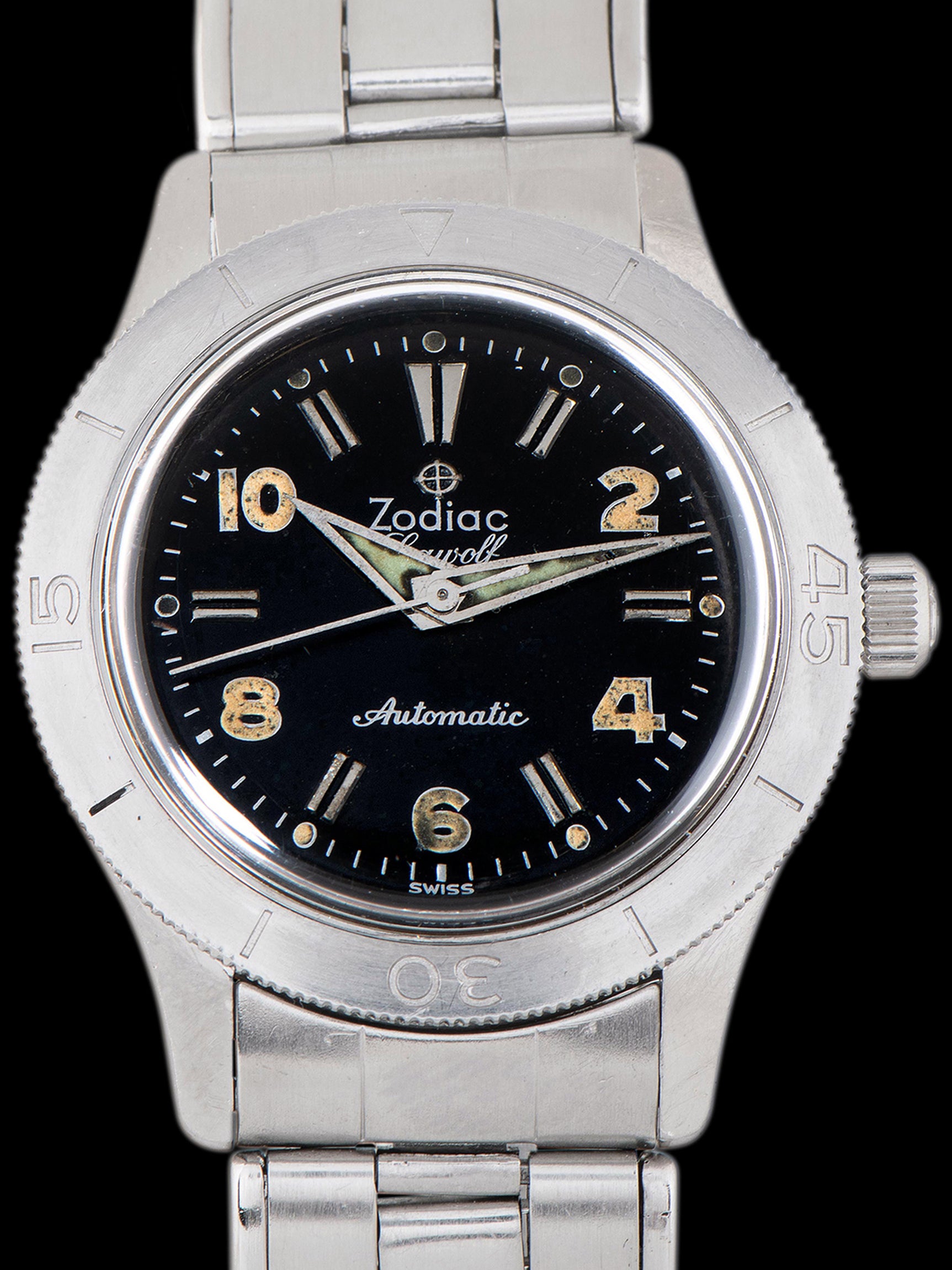 1959 Zodiac Sea Wolf (Ref. 691) Black Gilt Dial