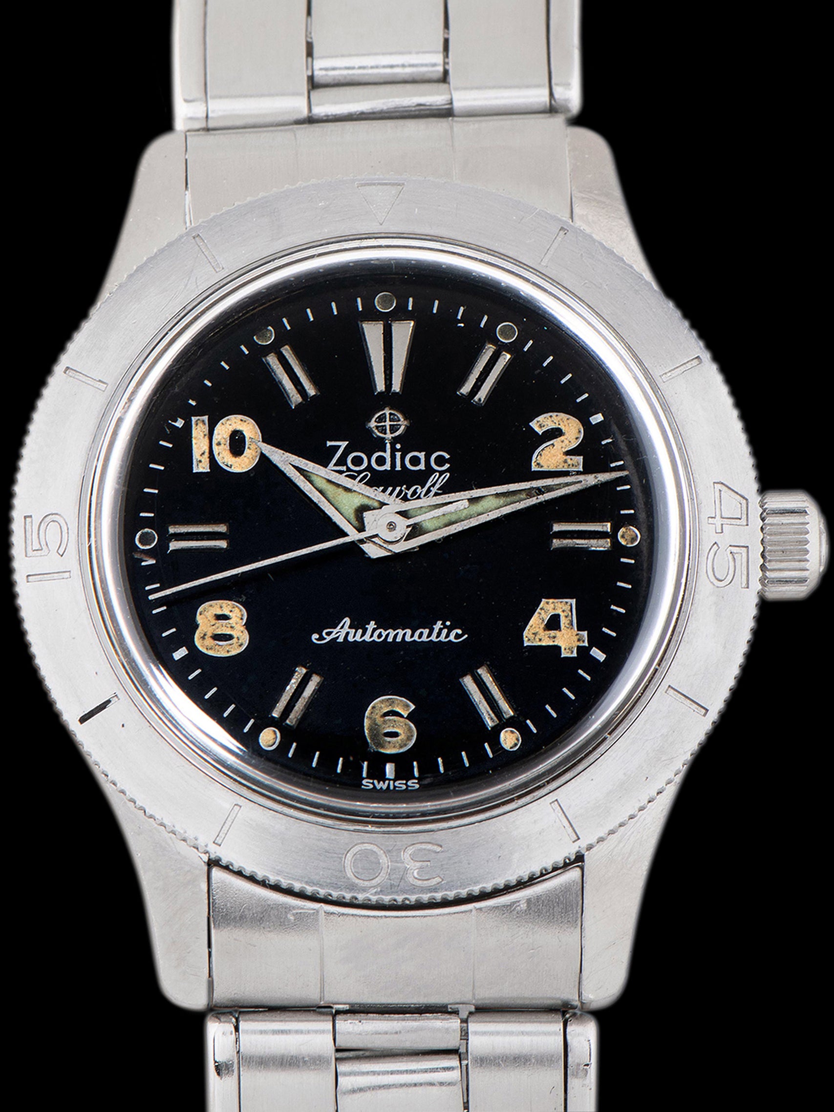 1959 Zodiac Sea Wolf (Ref. 691) Black Gilt Dial