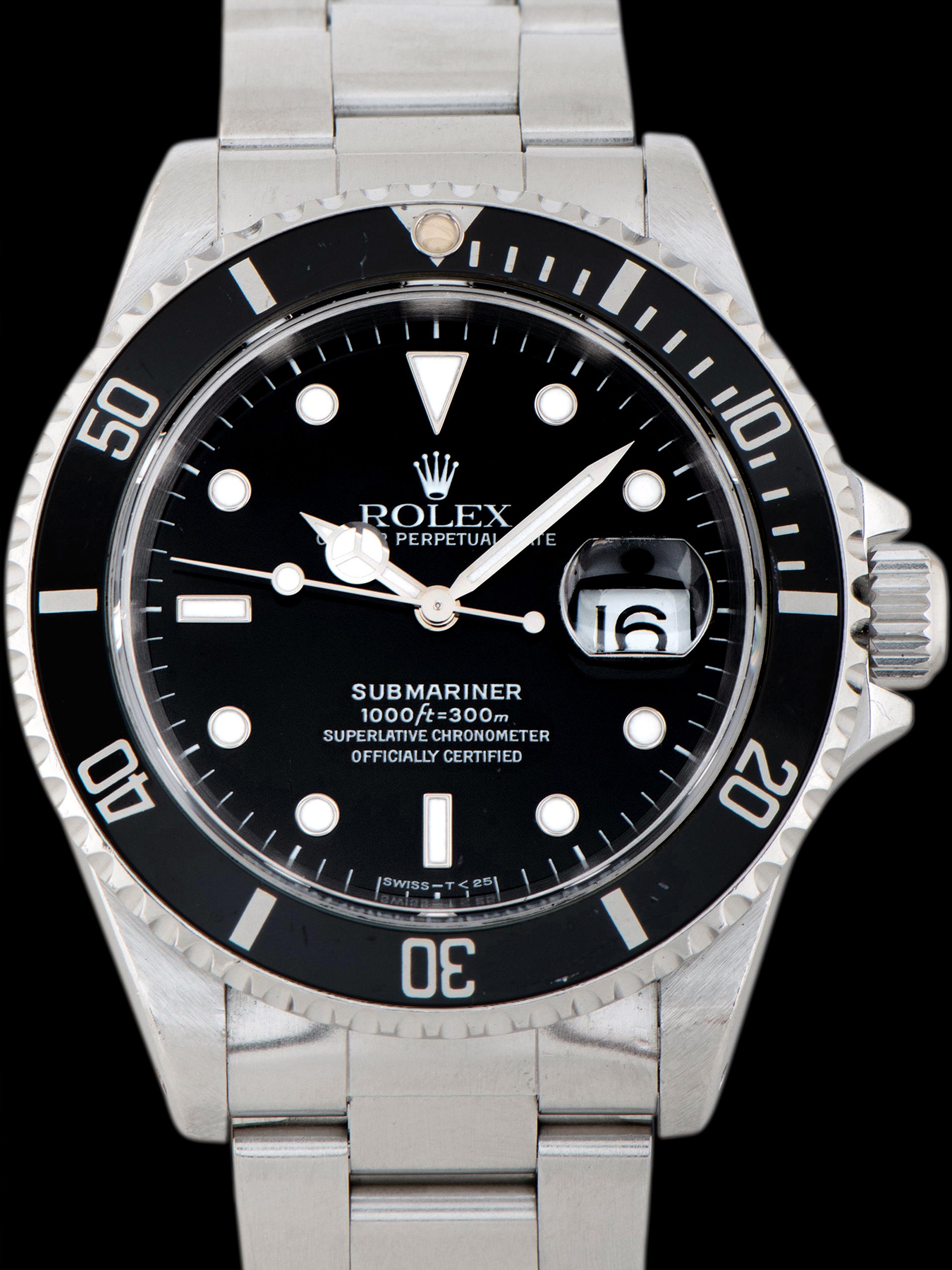 *Unpolished* 1996 Rolex Submariner (Ref. 16610) W/ Box & Papers