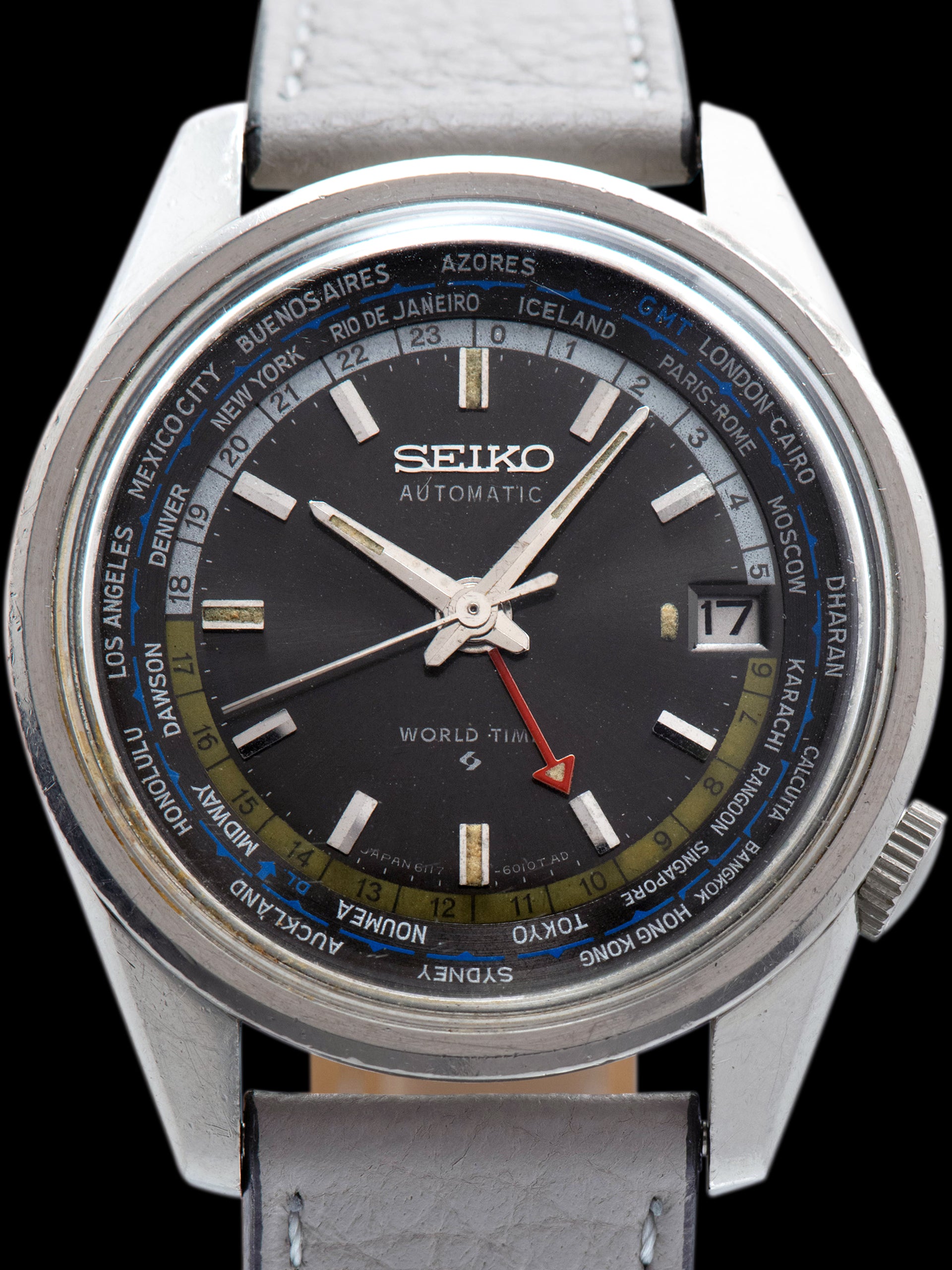 1968 Seiko Automatic World Time (Ref. 6117-6019) Grey Dial