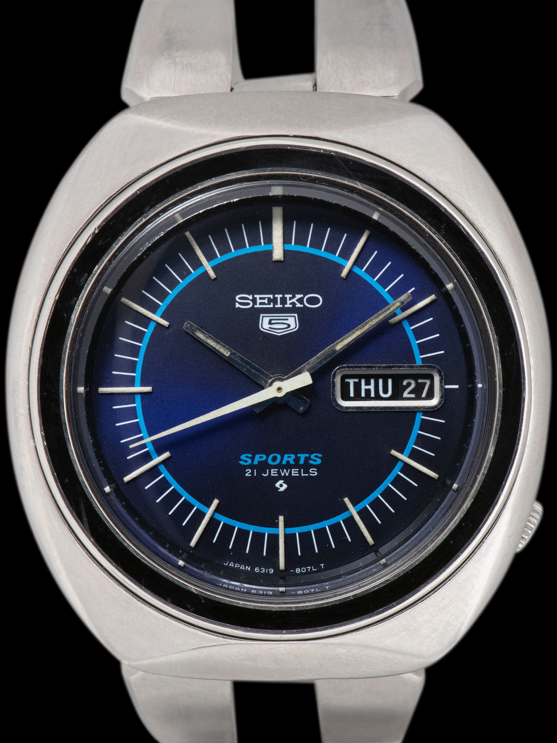 1977 Seiko 5 Sports (Ref. 6319-8070) Blue Dial