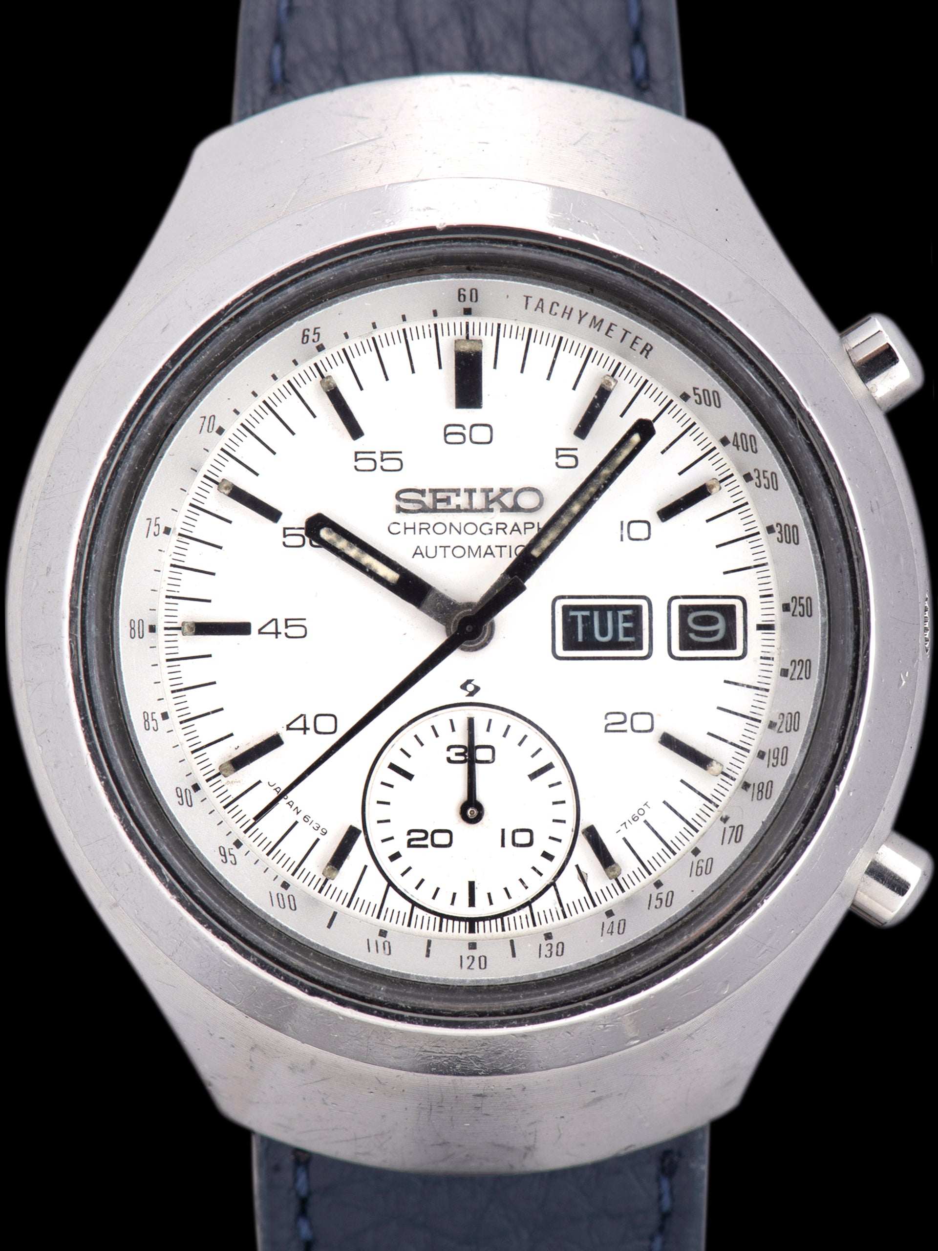 1977 Seiko Automatic Chronograph (Ref. 6139-7101) White Dial