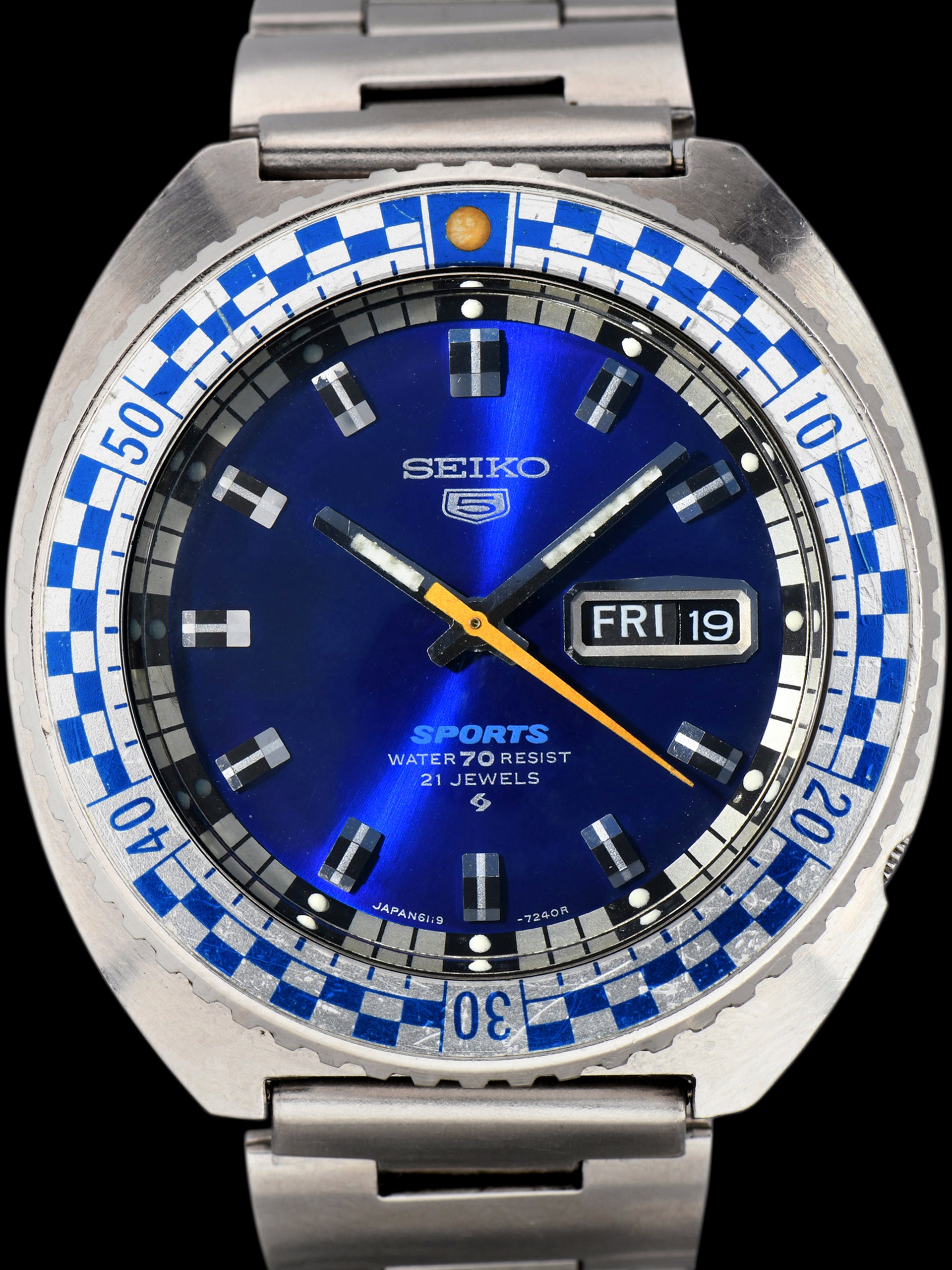 1971 Seiko 5 Sports Rally (Ref. 6119-7173) Blue