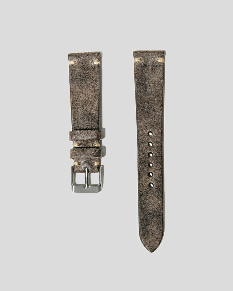 Horween Horsehide Leather Watch Strap 20mm (Lunar Grey)