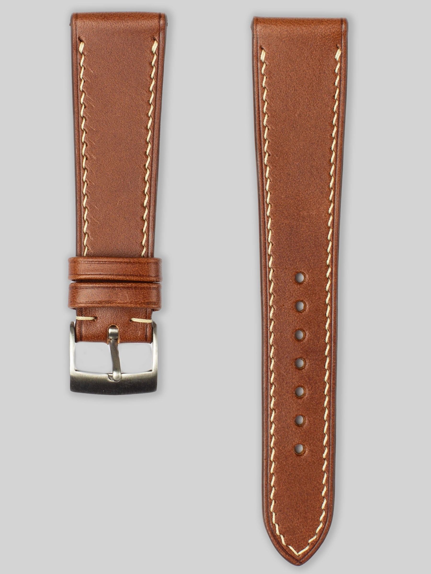 Buttero Leather Watch Strap - Chestnut