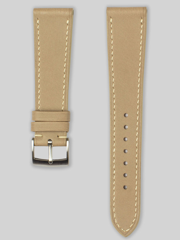 Barenia Leather Watch Strap - Ecru