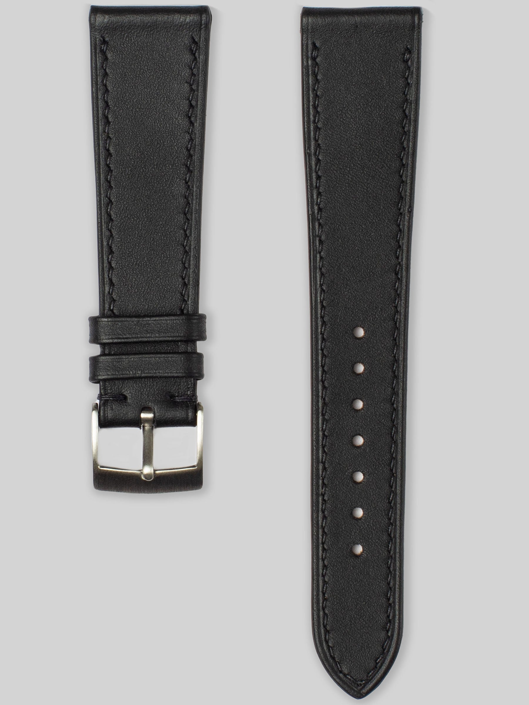 Barenia Leather Watch Strap - Black