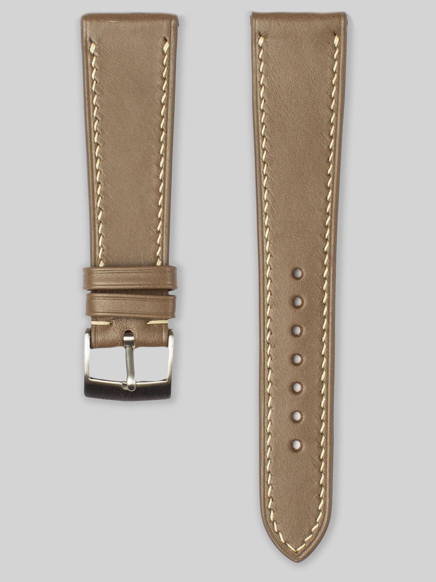 Buttero Leather Watch Strap - Taupe