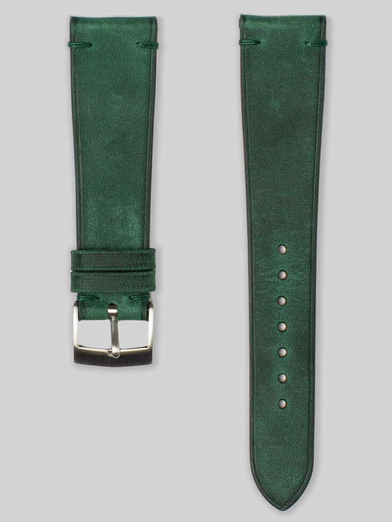 Horse Hide Leather Watch Strap - Emerald