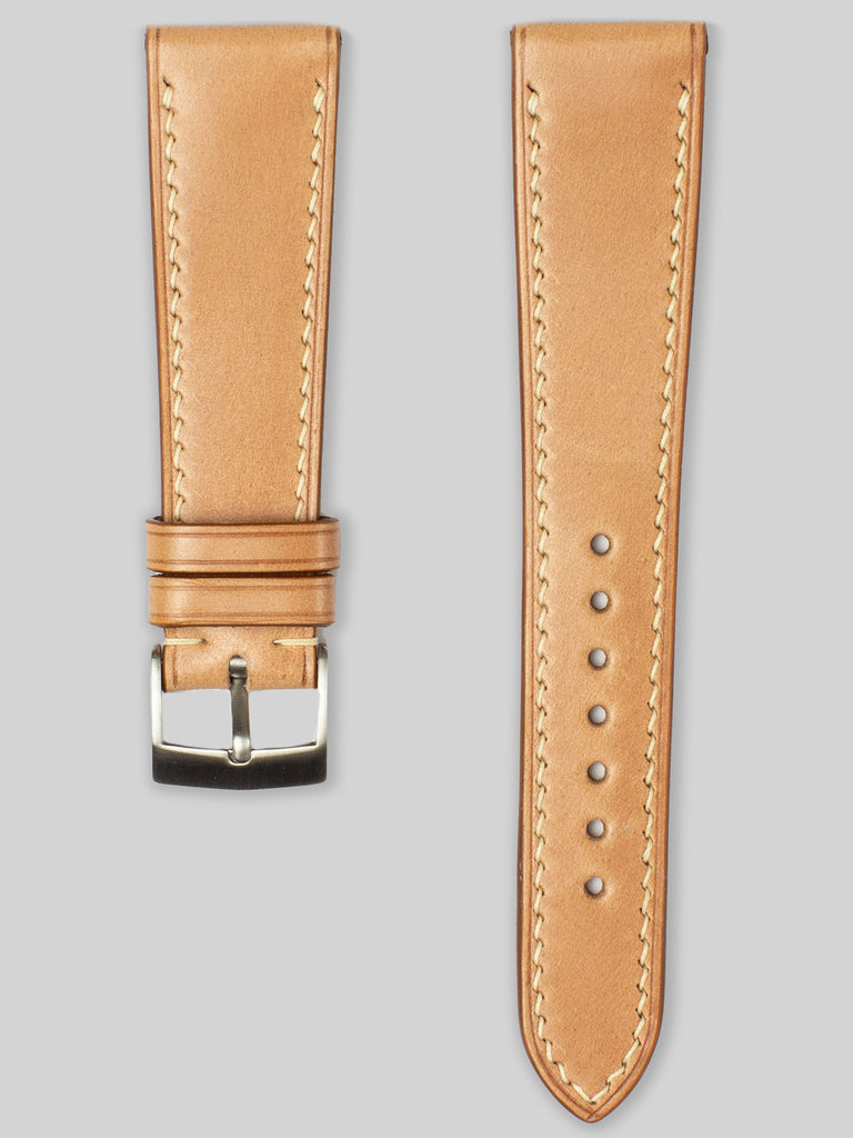 Shell Cordovan Leather Watch Strap - Natural