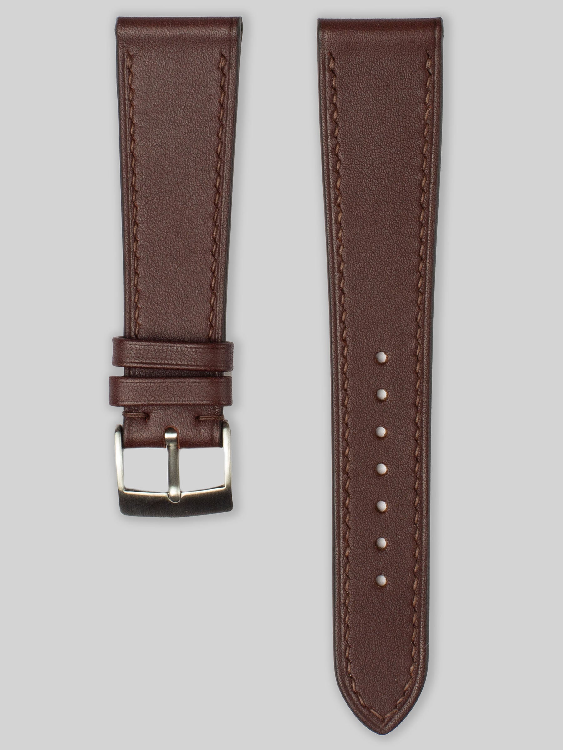 Barenia Leather Watch Strap - Dark Brown