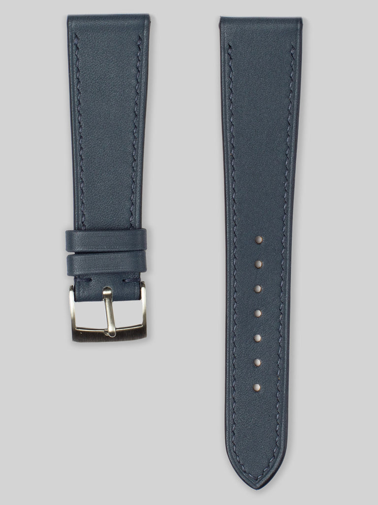 Barenia Leather Watch Strap - Navy
