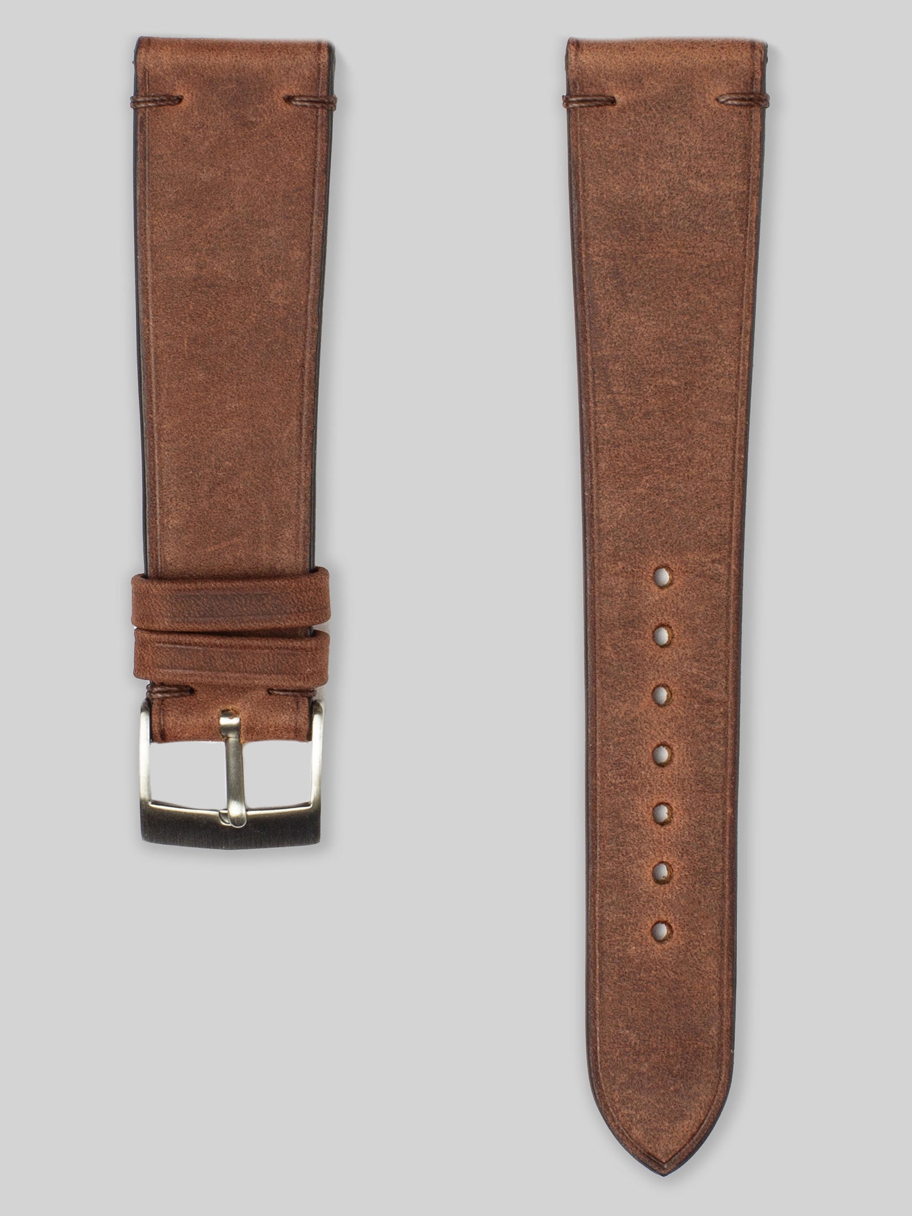 Horse Hide Leather Watch Strap - Brown