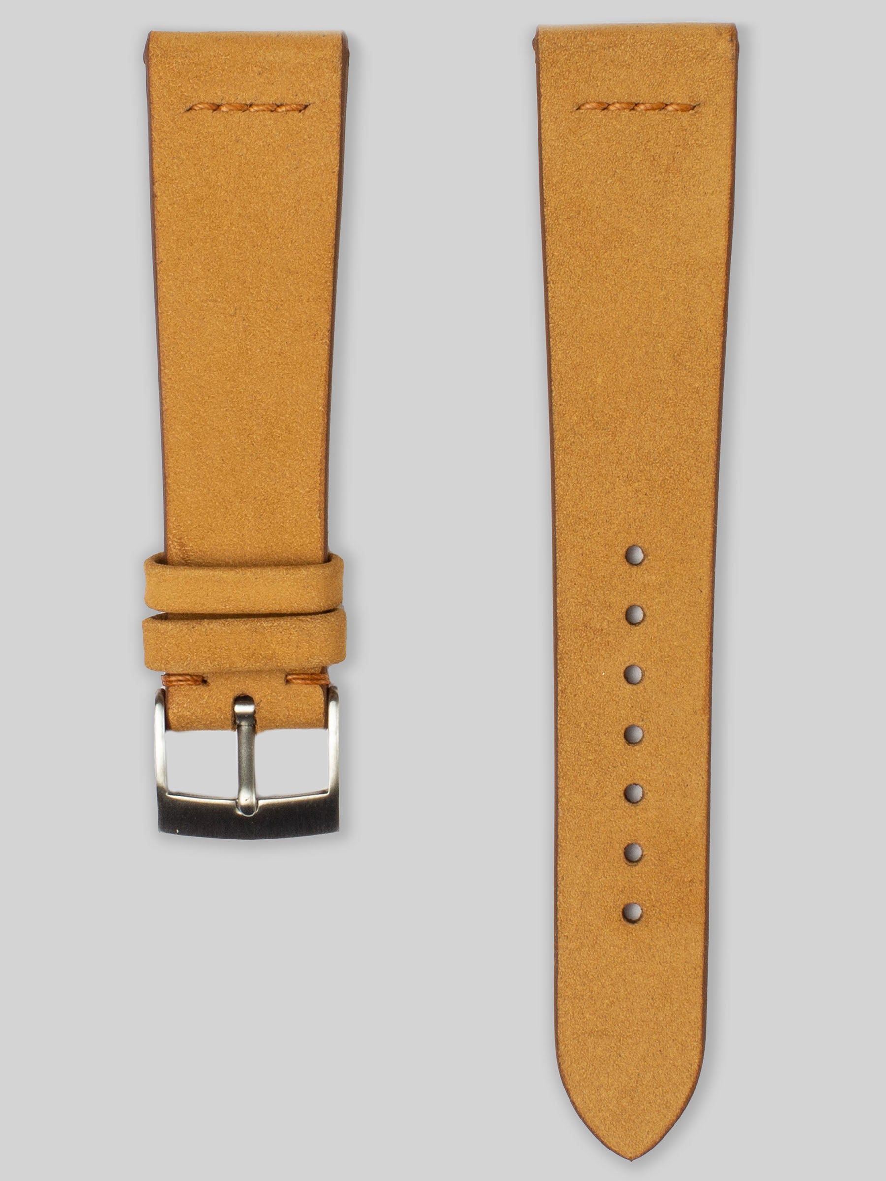 Nubuck Leather Watch Strap - Natural