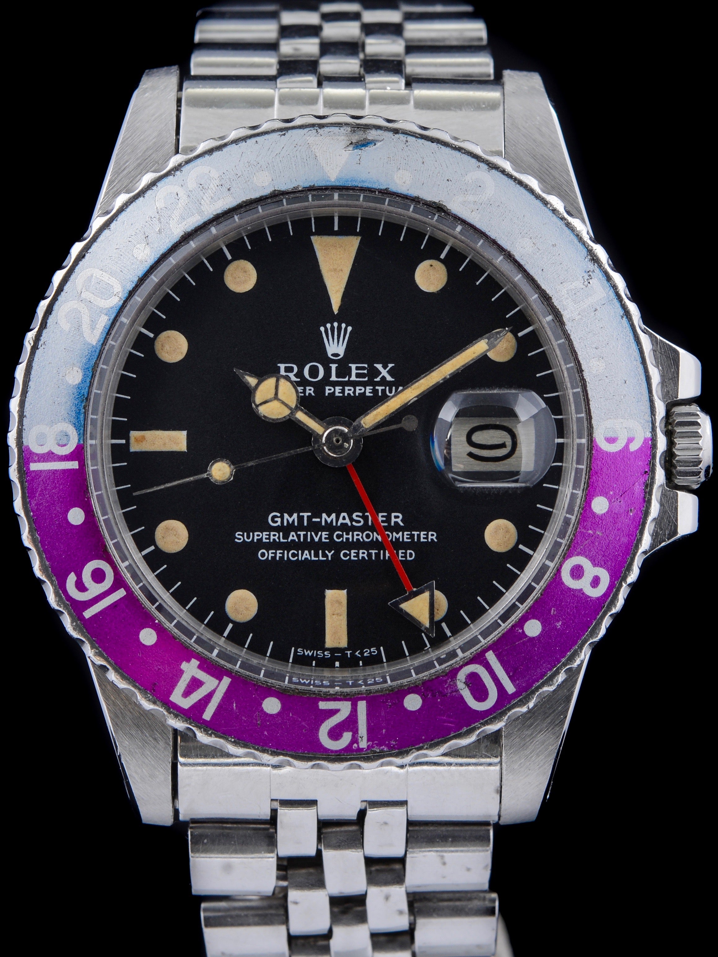 1971 Rolex GMT Master (Ref. 1675) Mk. I "Fuchsia"