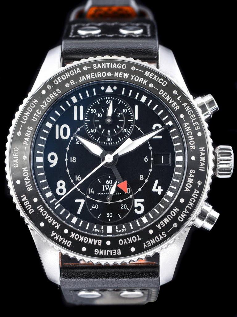 2017 IWC TimeZoner Chronograph Ref. 3950 W/ Box & Papers