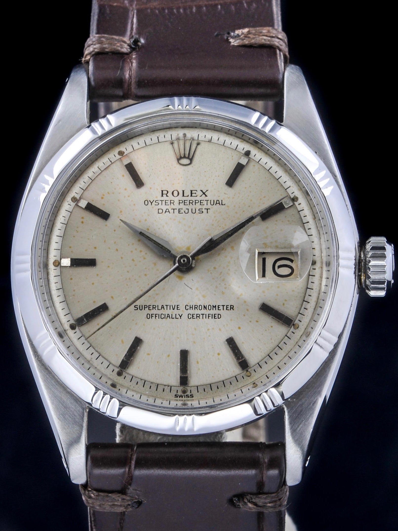 1961 Rolex Datejust (Ref.1603) "SWISS Only" Bamboo Bezel