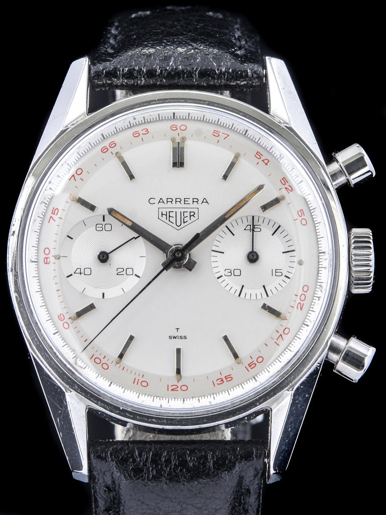 1965 Heuer Carrera 45 (Ref. 3647T) "Red Tachymetre"