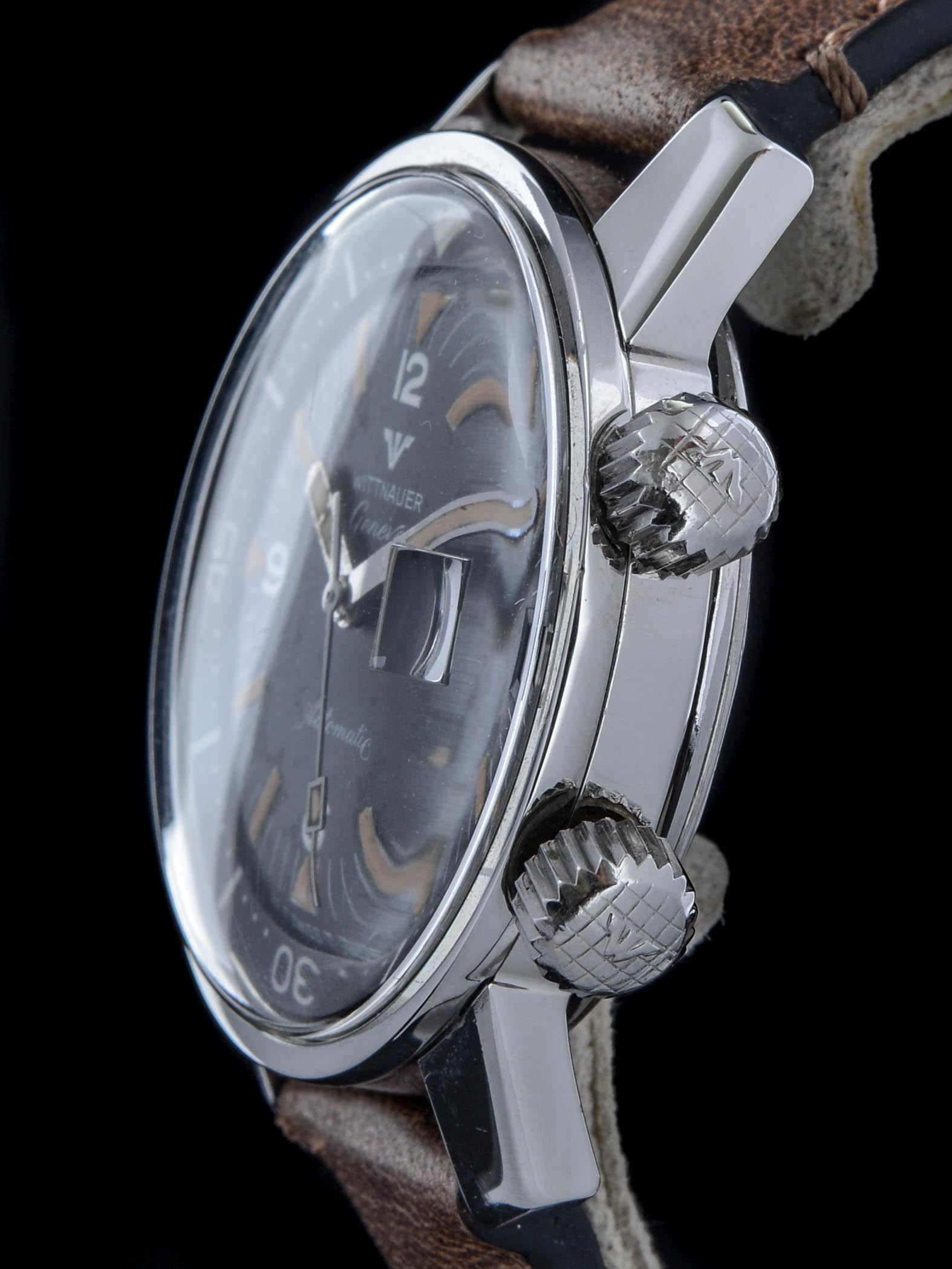 Montre Citizen Super Compressor Automatique De 1978 - Boîtier 43 Mm, Acier Inoxydable, Garantie 1 An, Occasion