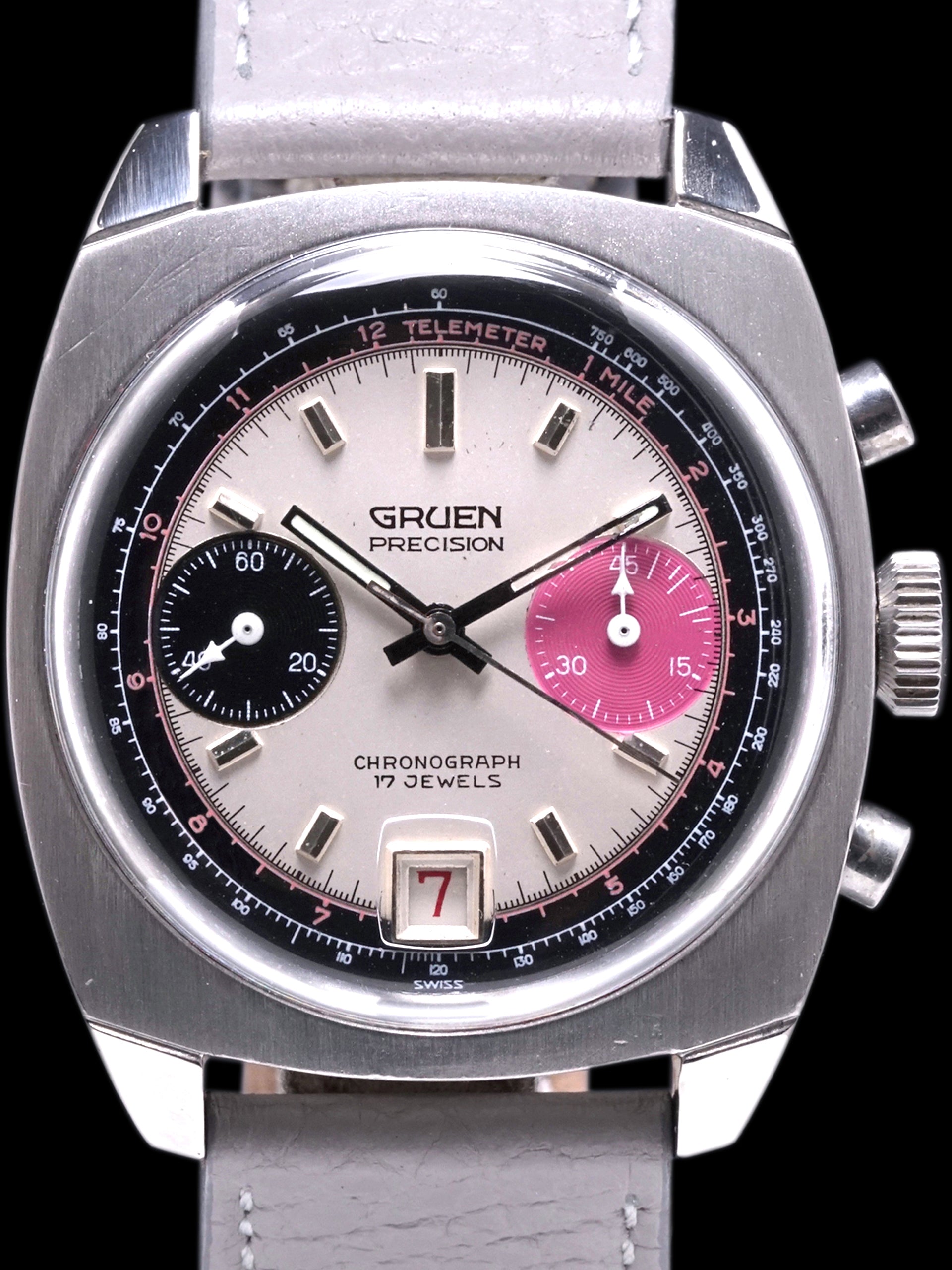 1970s Gruen Precision Chronograph (Ref. 770 CA) "Valjoux 7734"