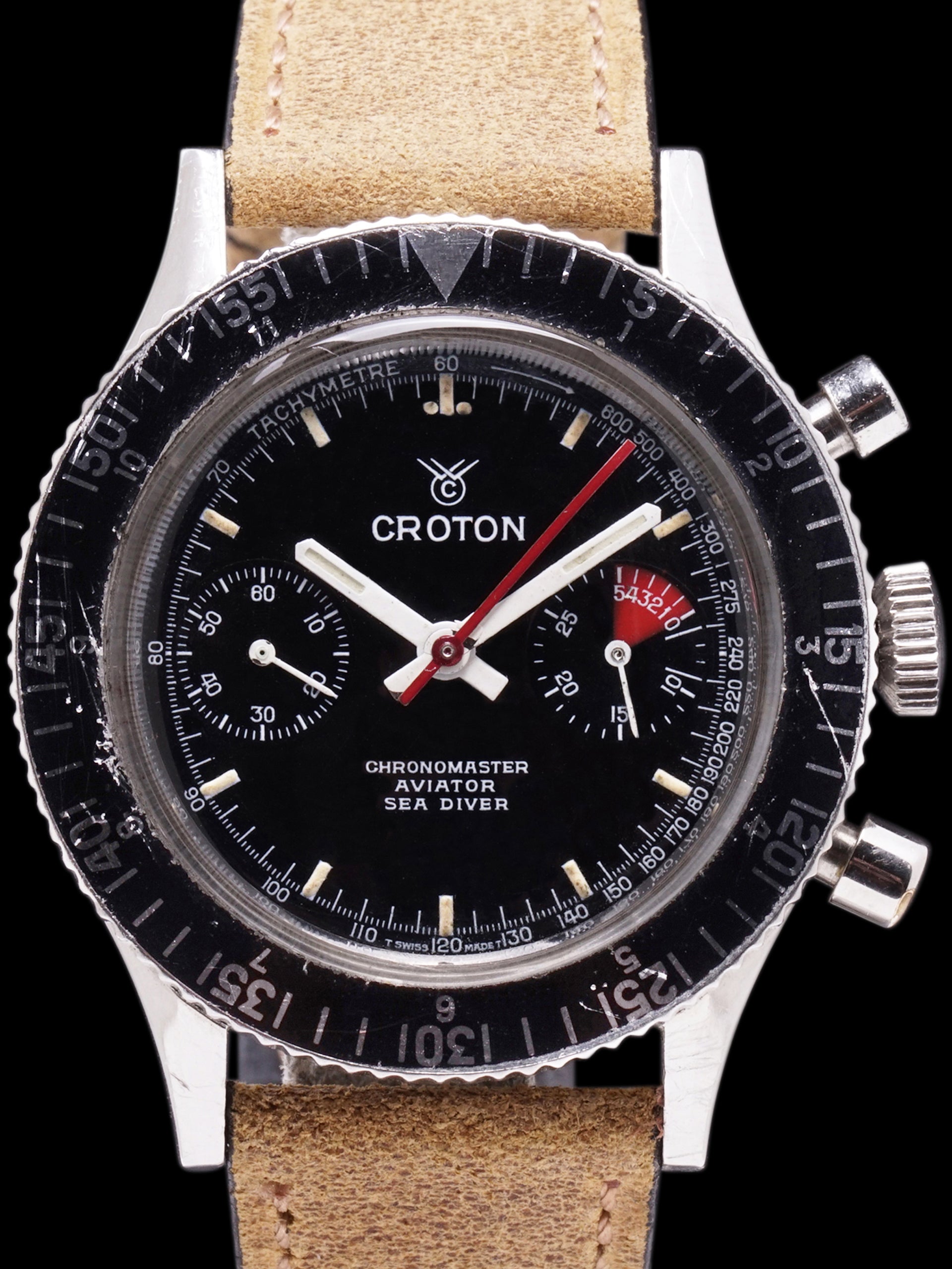 1970s Croton Aviator Sea Diver Chronograph (Ref. 106/903006)