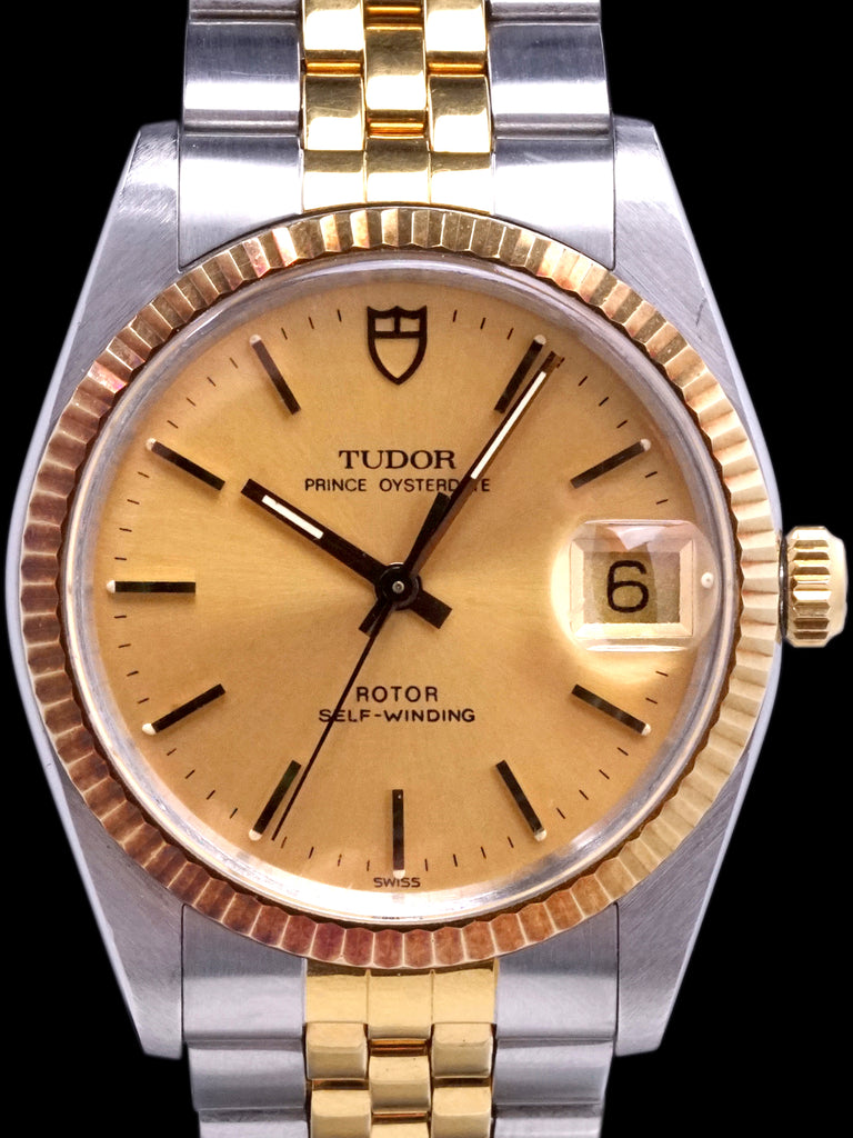 *Mint* 1990 Tudor Two-Tone Prince Oysterdate (Ref. 74033) W/ Guarantee Paper