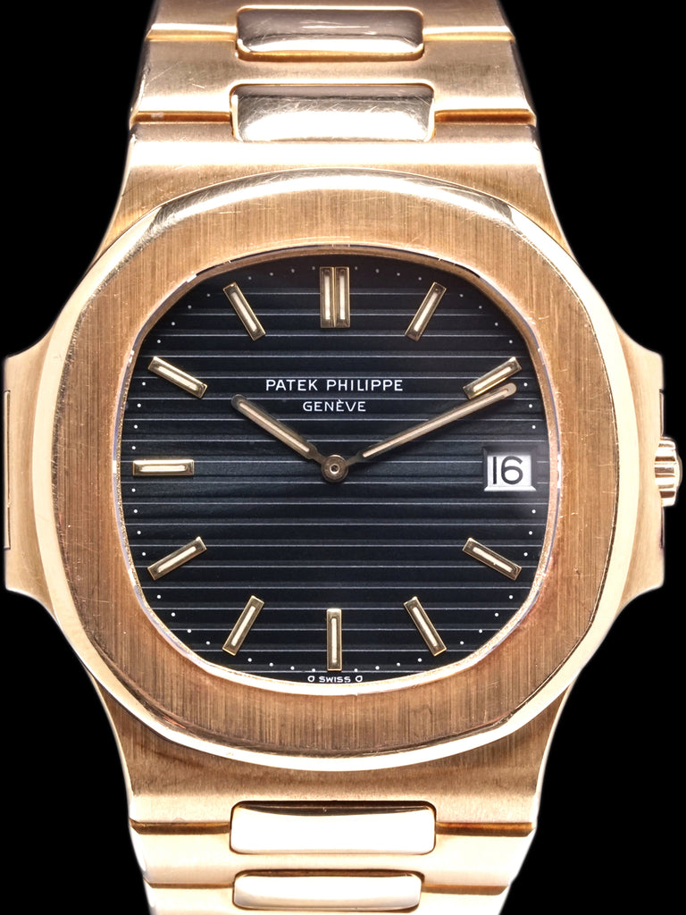 1980 Patek Philippe Nautilus "Jumbo" (Ref. 3700/1J) 18K YG W/ Extract From The Archive