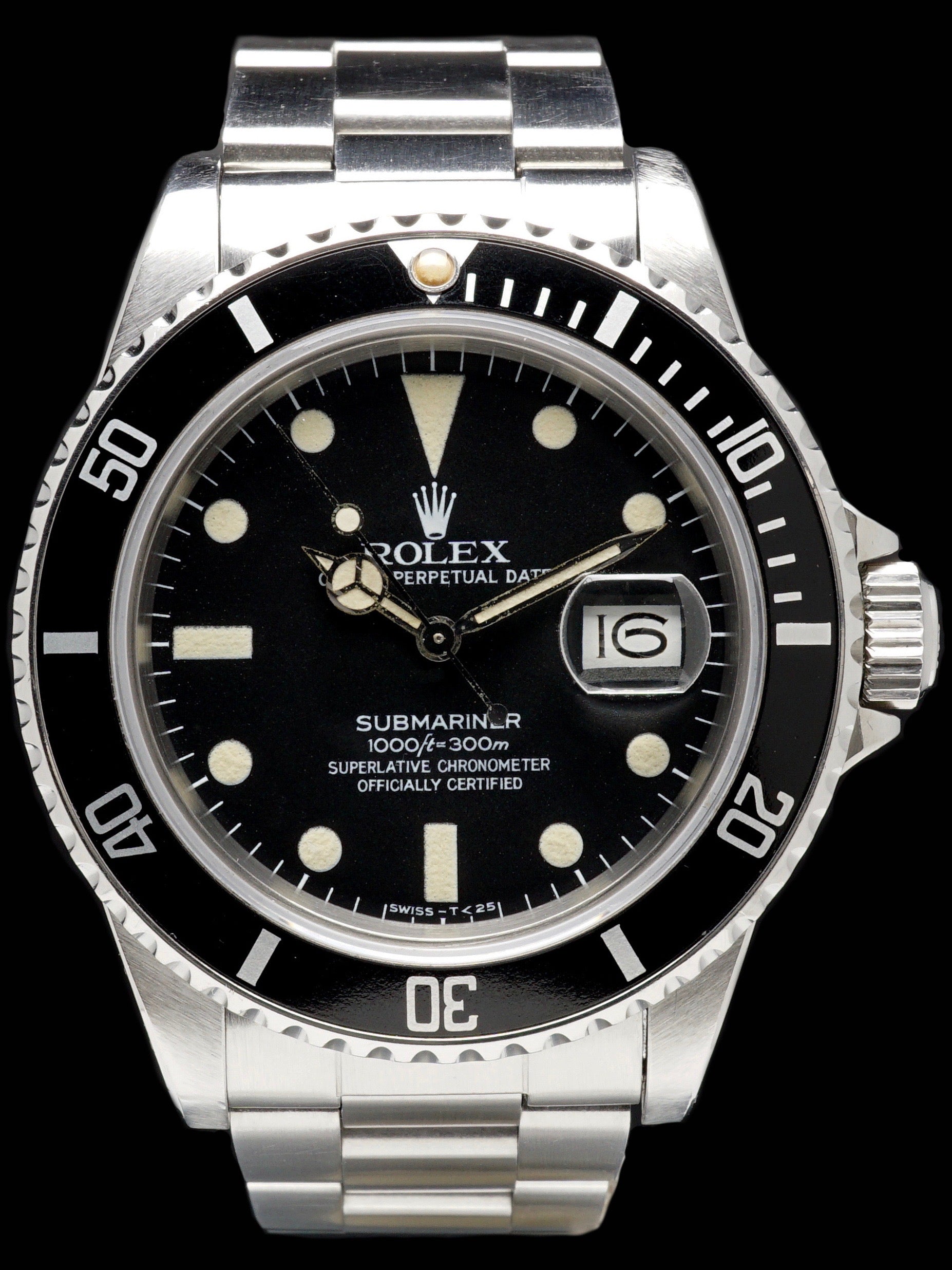 1982 Rolex Submariner (Ref.16800) Matte Dial With Box & Papers