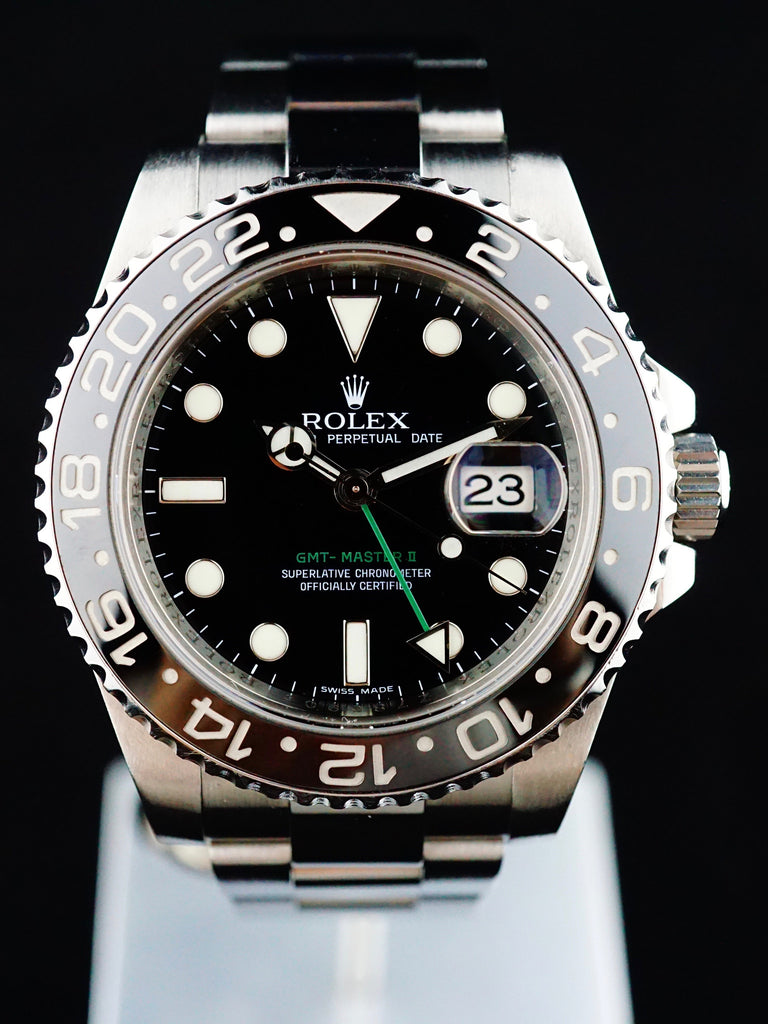 2007 Rolex GMT II 116710 with Box and Papers