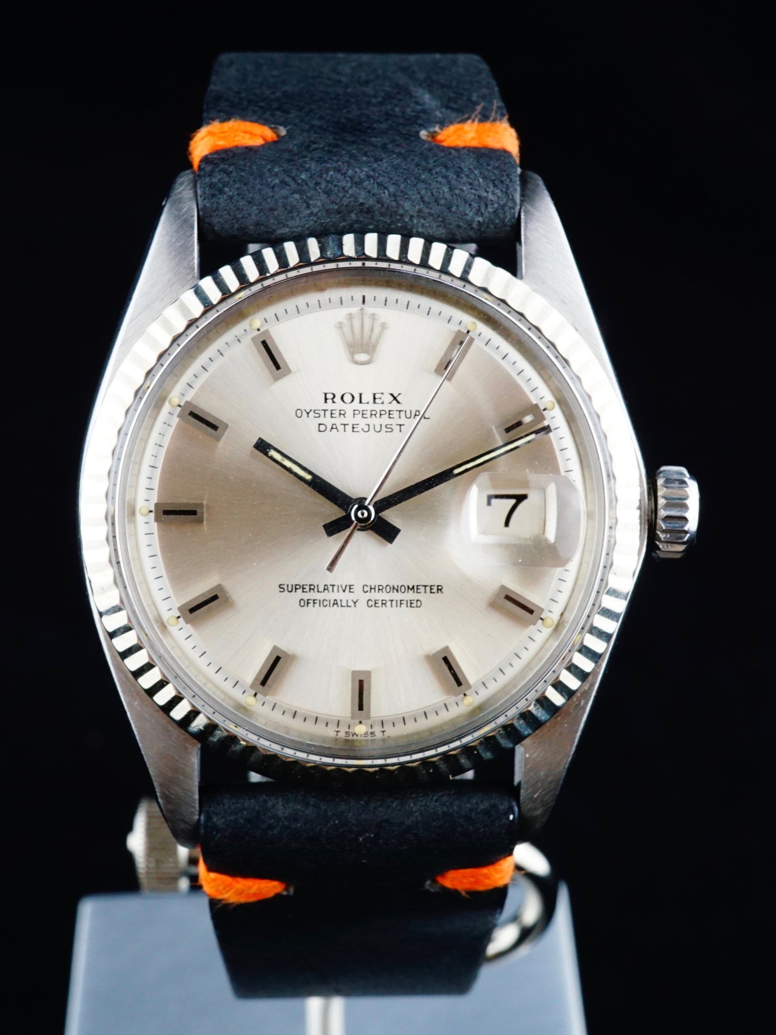 1968 Rolex DateJust (Ref. 1601) Silver Block Dial