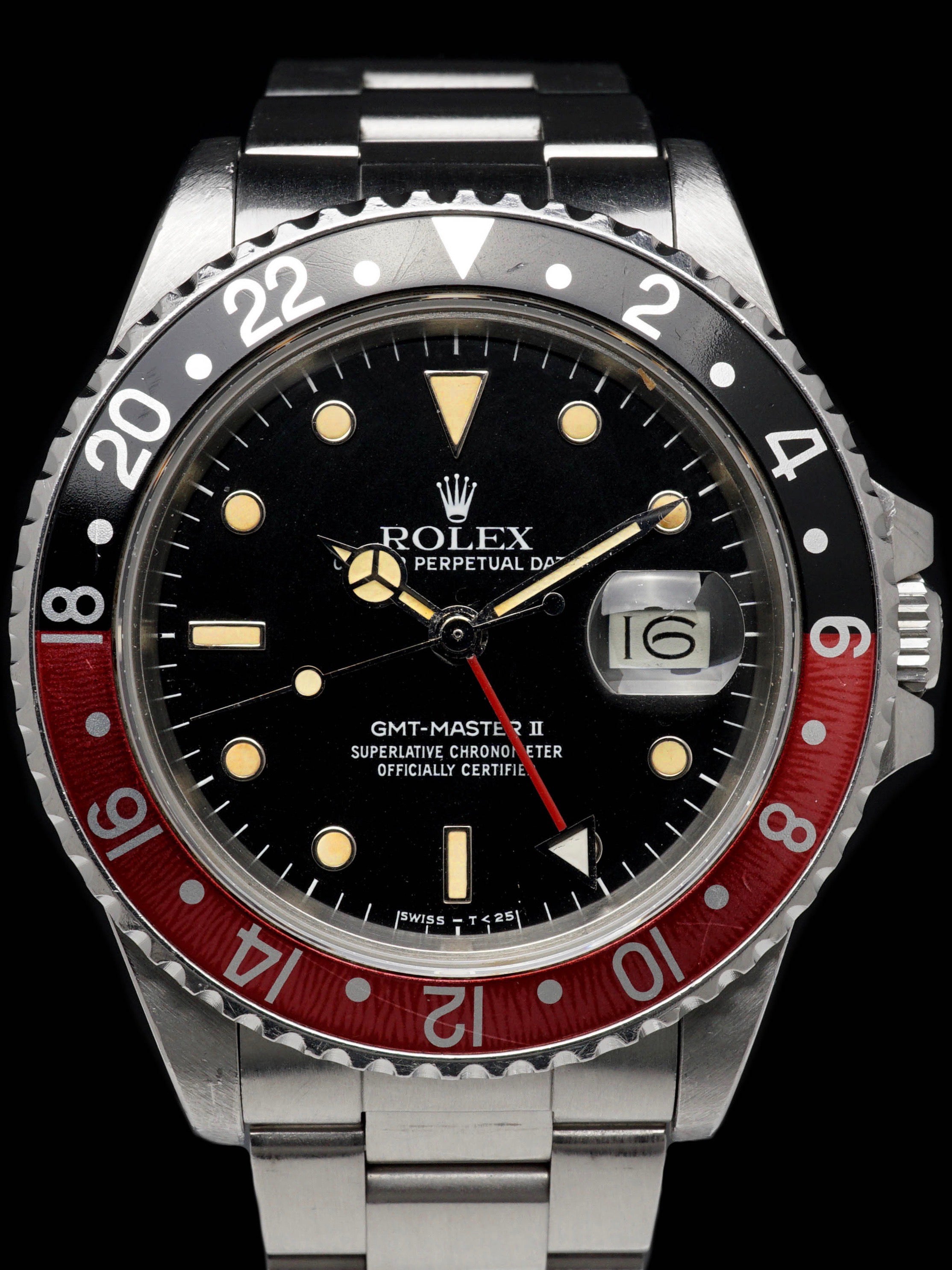 **Unpolished** 1985 Rolex GMT-Master II (Ref. 16760) "Fat Lady"