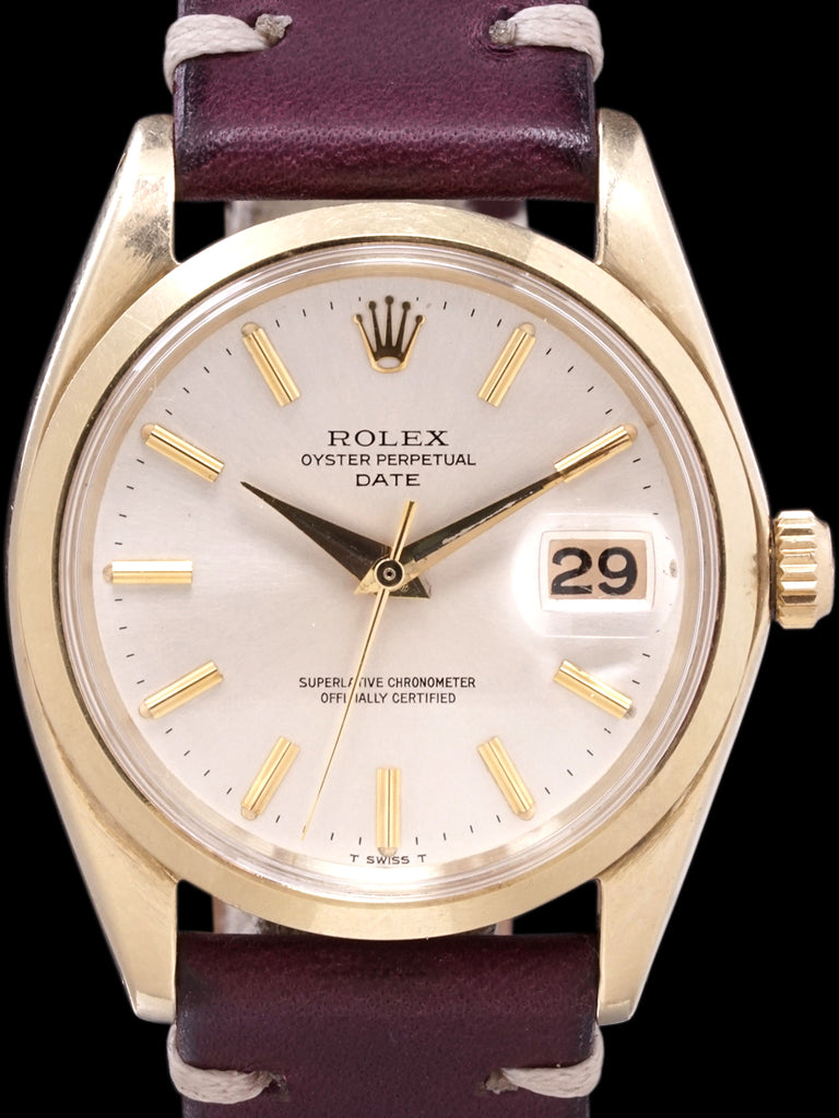 1965 Rolex Oyster-Perpetual Date (Ref. 1500) 14k YG
