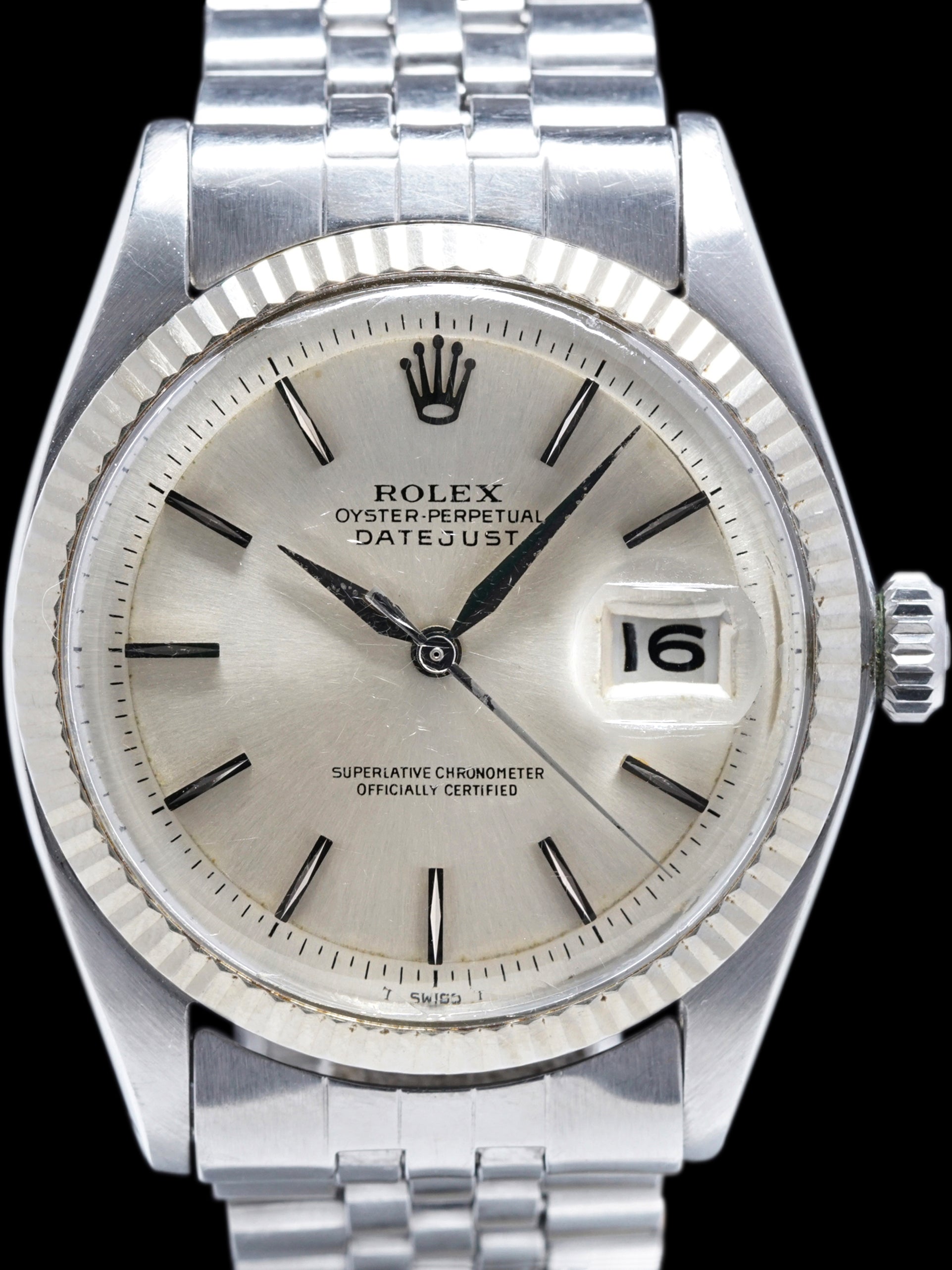 1964 Rolex Datejust (Ref. 1601) No-Lume Dial "Alpha Hands"