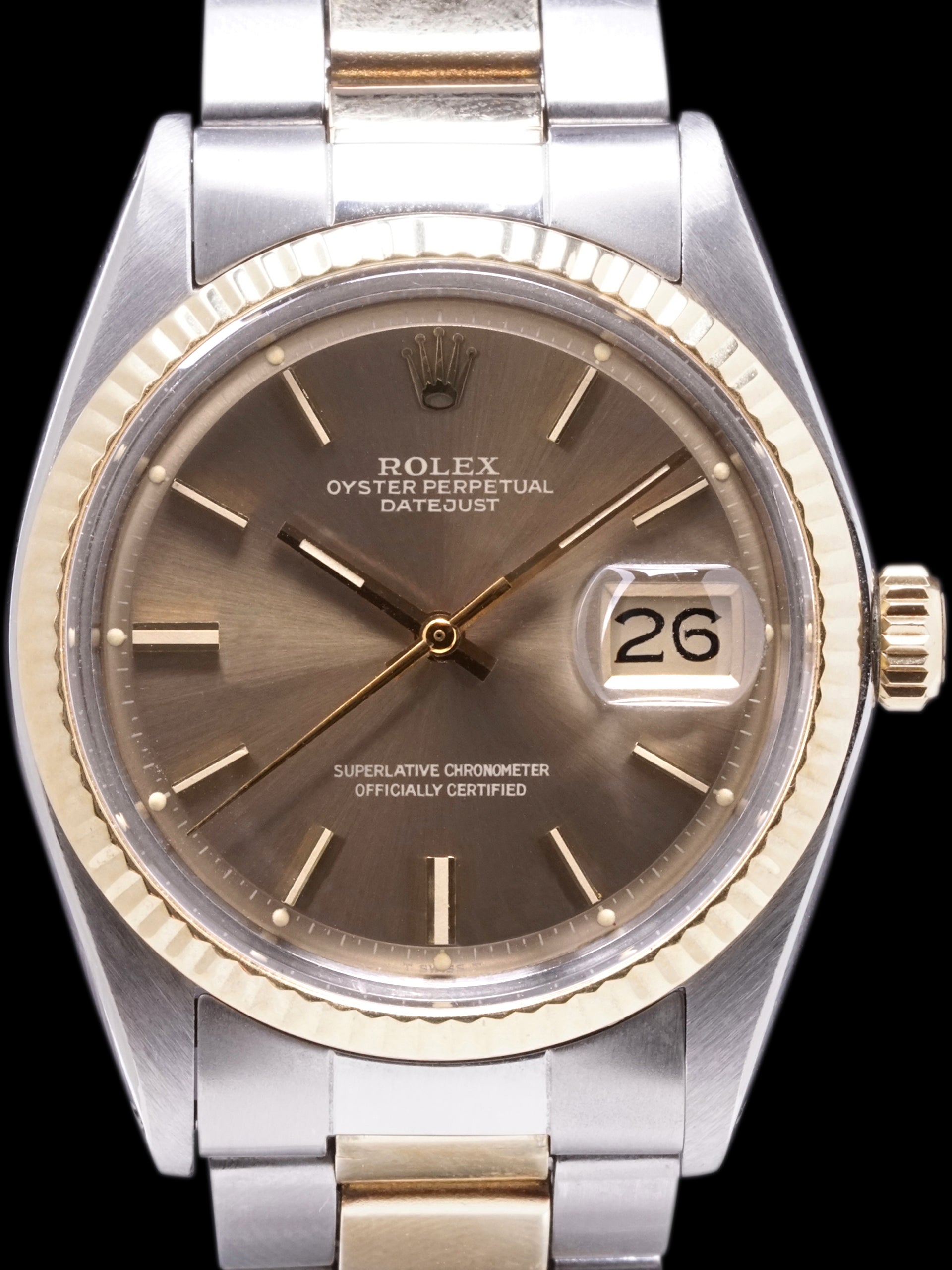 1973 Rolex Two-Tone Datejust (Ref. 1601) W/ Box, Papers, & RSC Paper